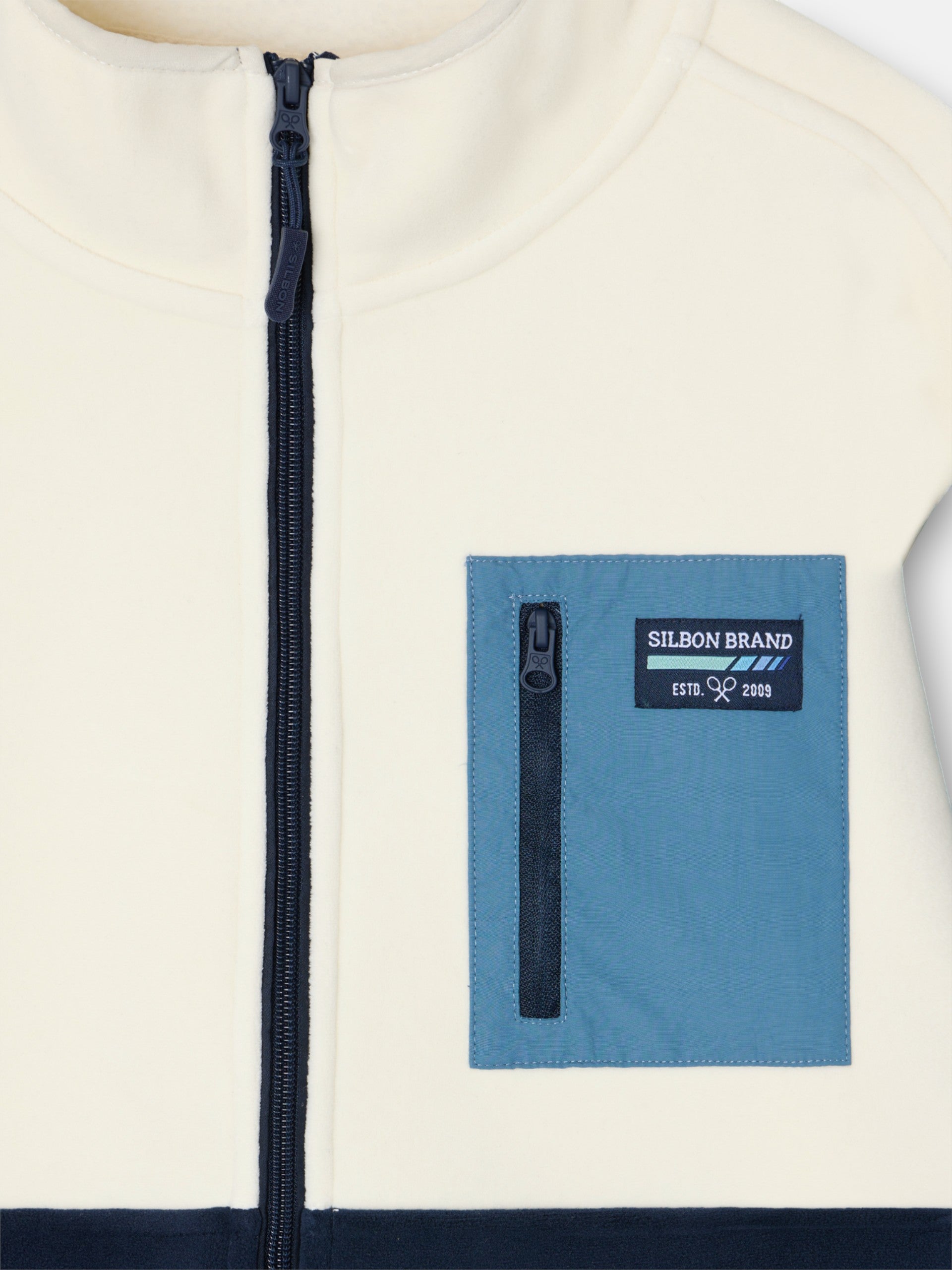 Multicolor navy blue fleece