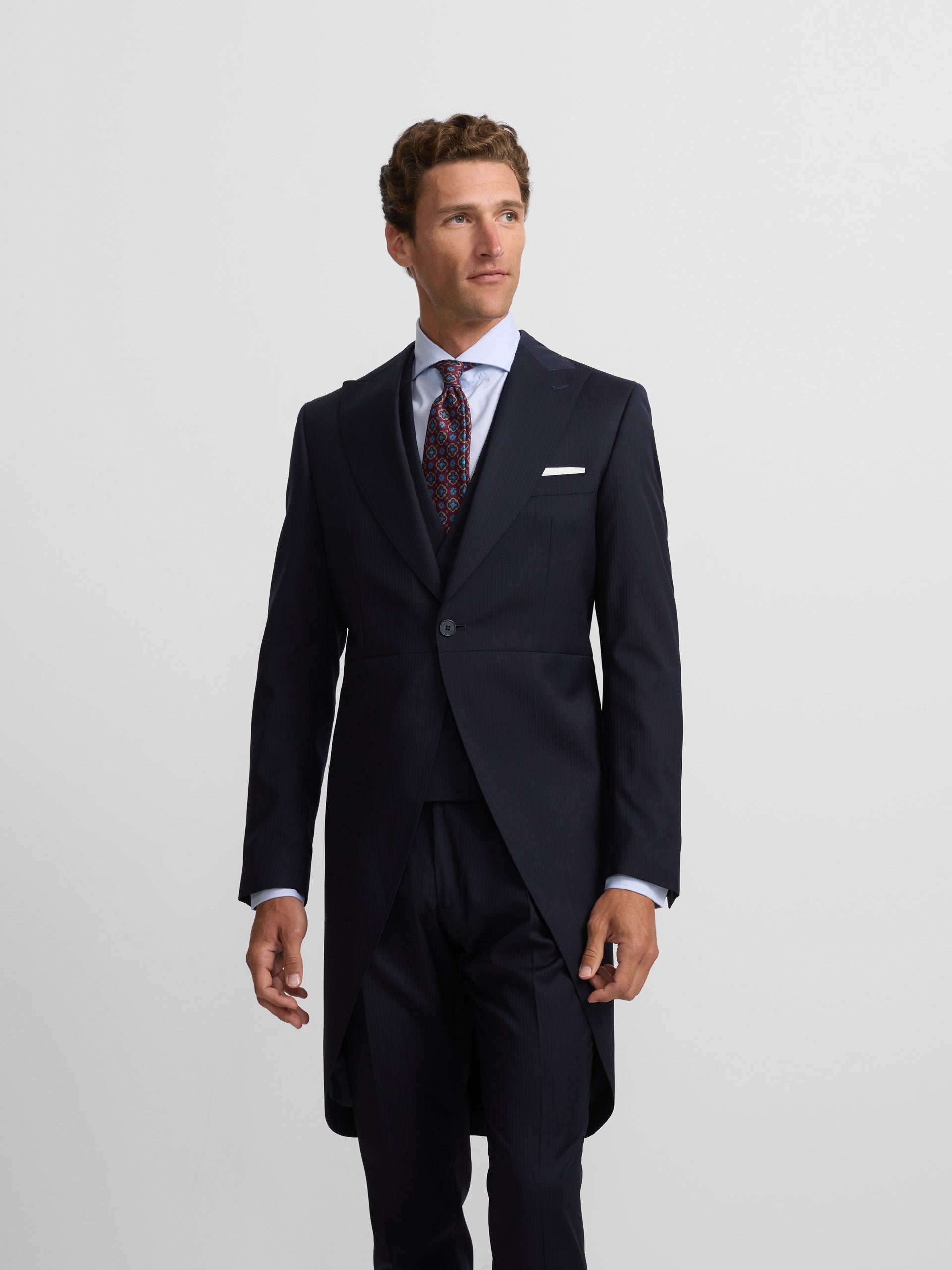 Levita cada espiga azul-marinho