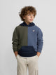 Sudadera kids hoodie multicolor azul verde