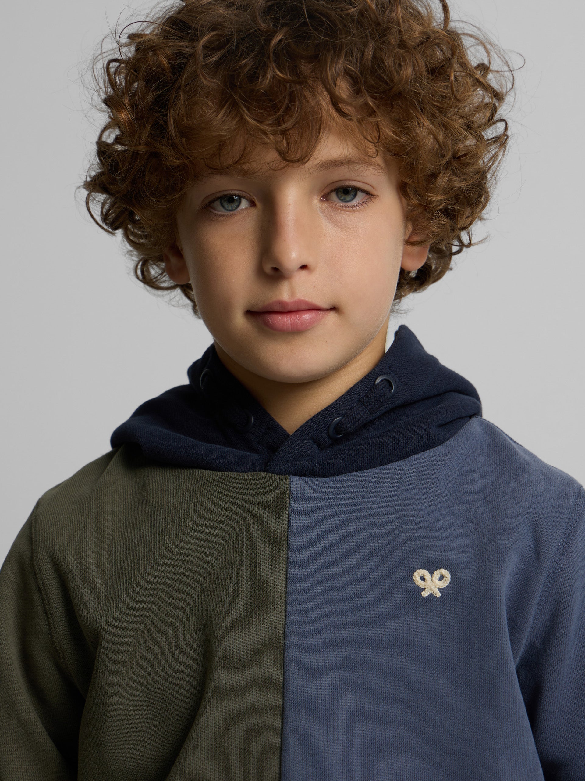 Sudadera kids hoodie multicolor azul verde