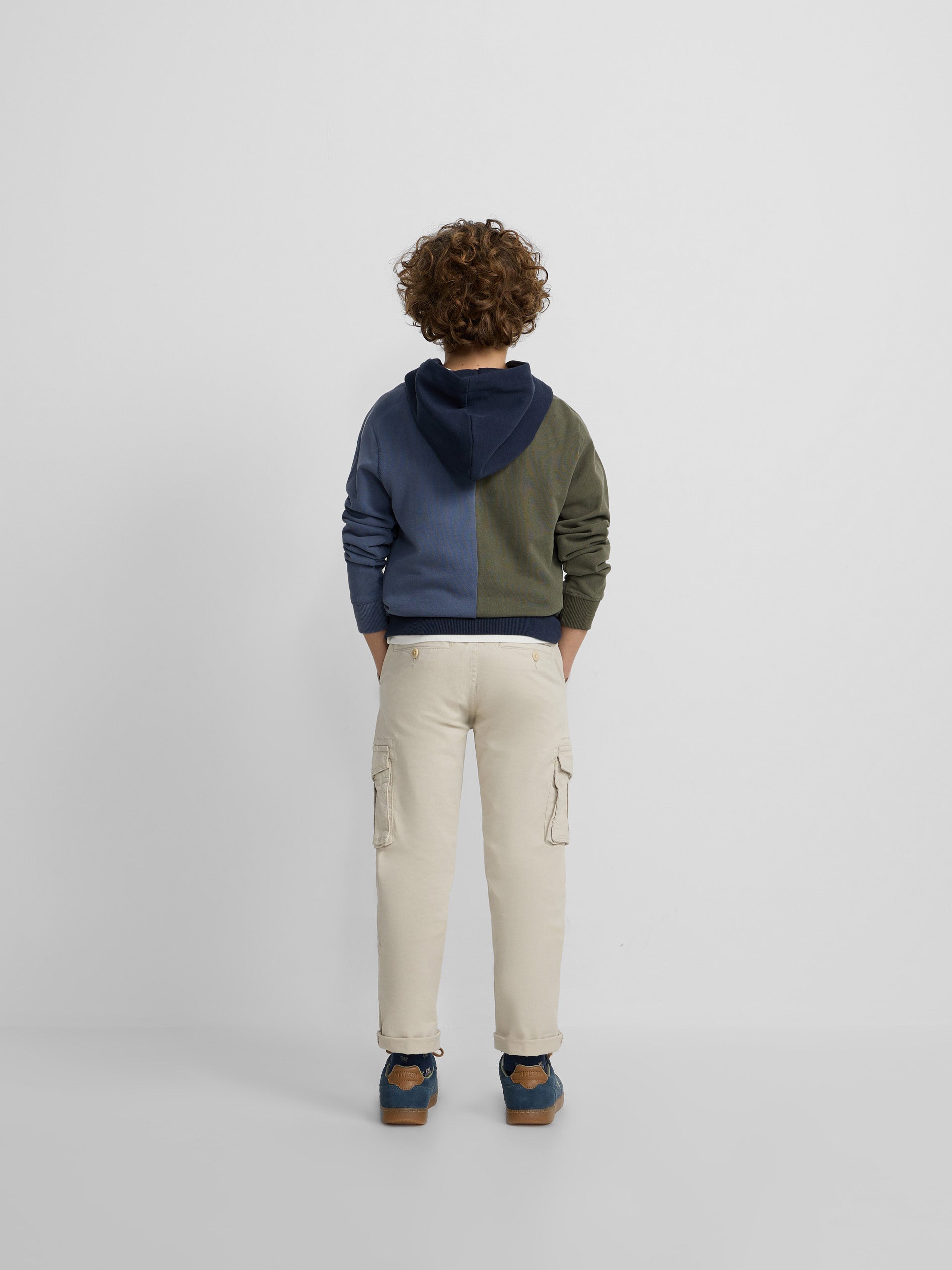 Sudadera kids hoodie multicolor azul verde