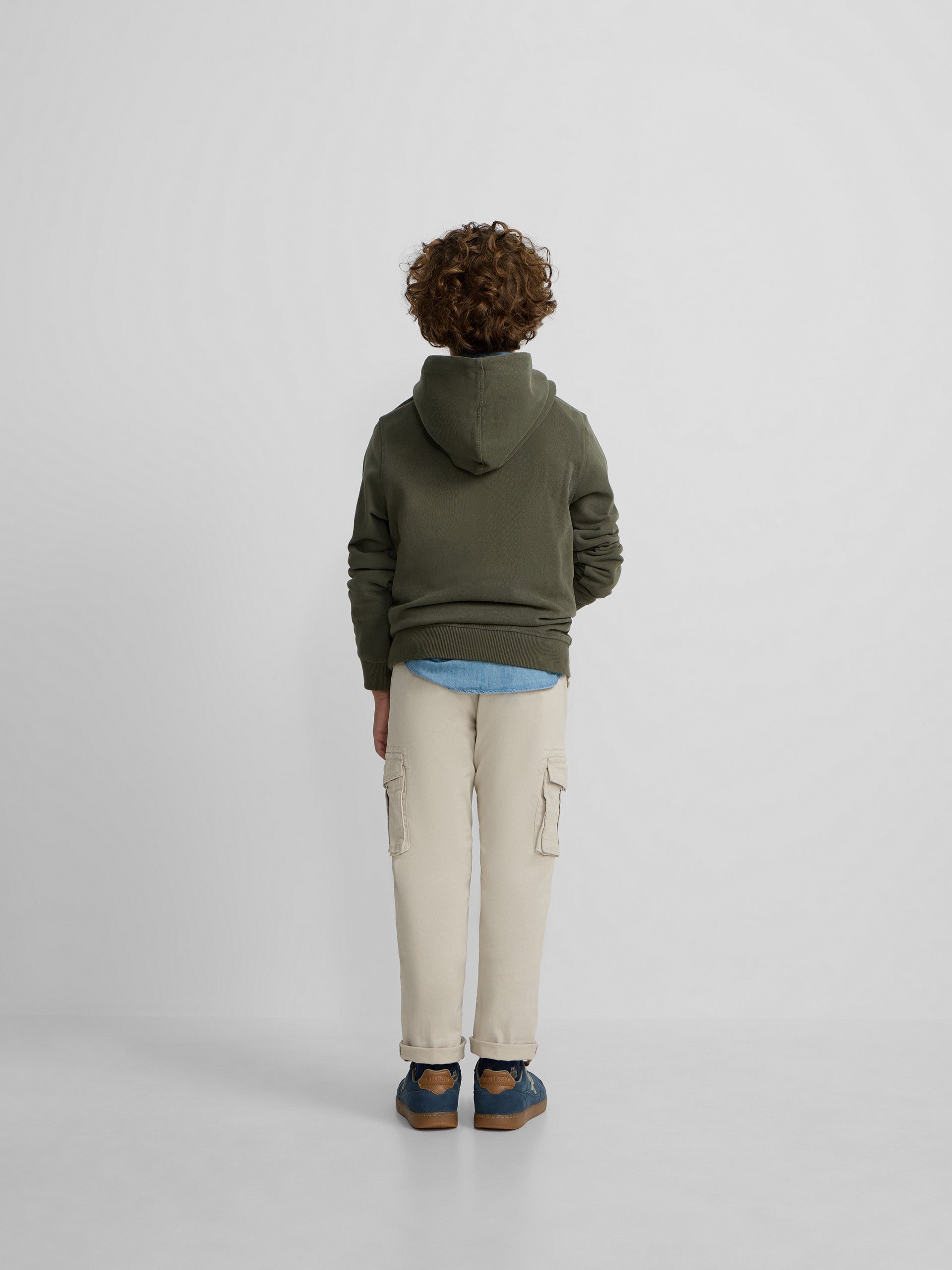 Sudadera kids hoodie cordon etnico verde