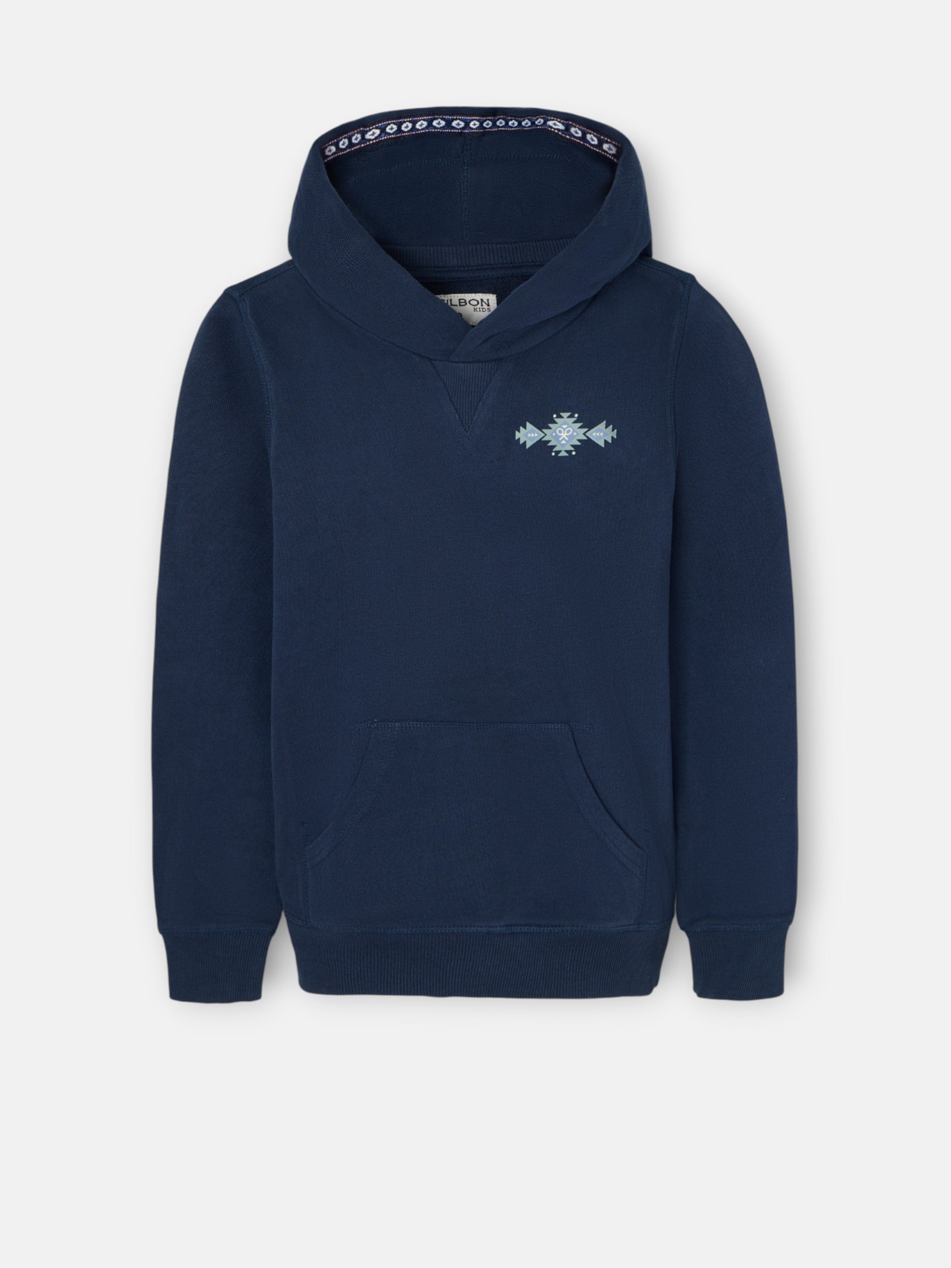 Sudadera kids hoodie cordon etnico azul marino