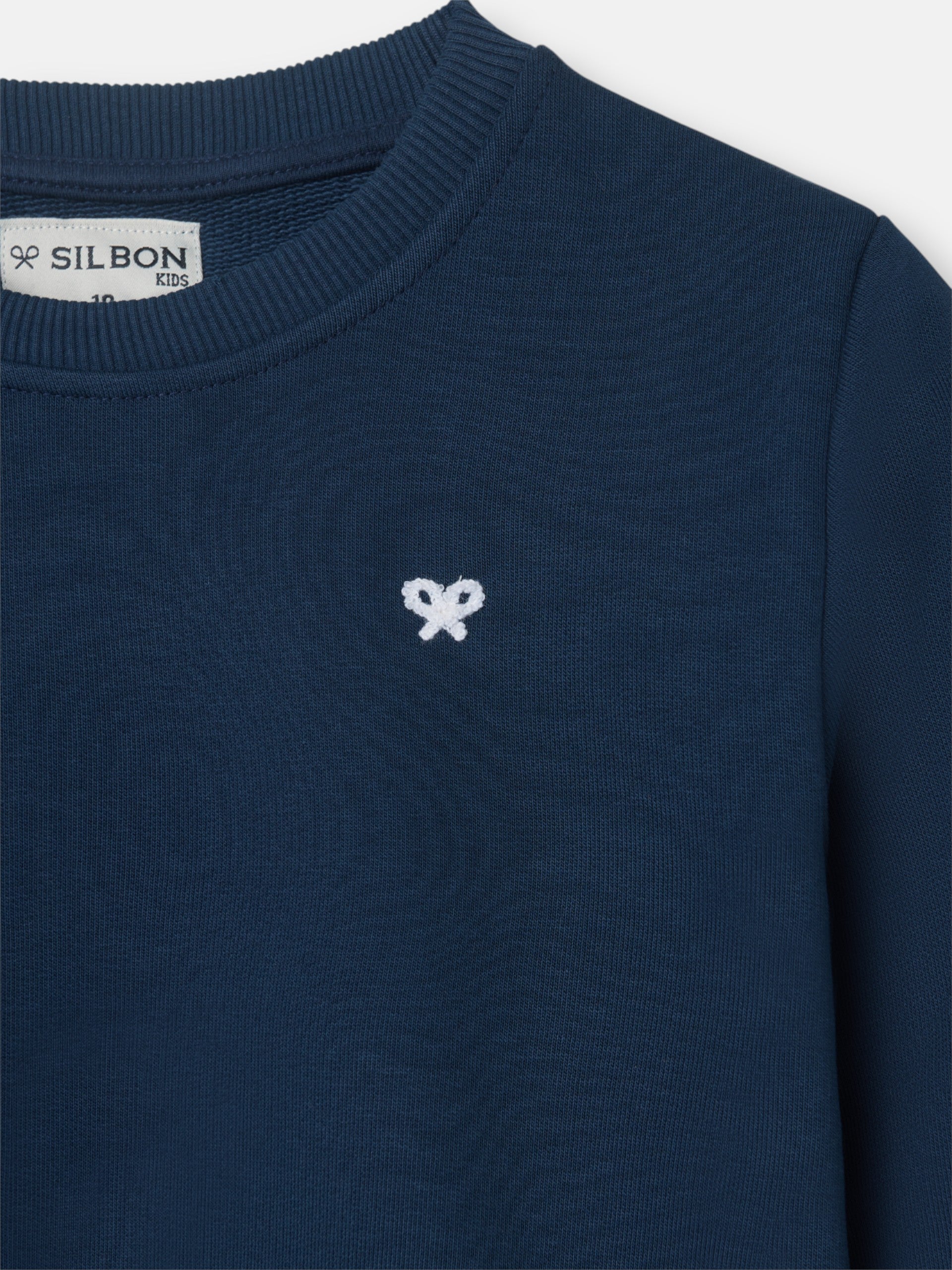 Sudadera kids minilogo azul marino