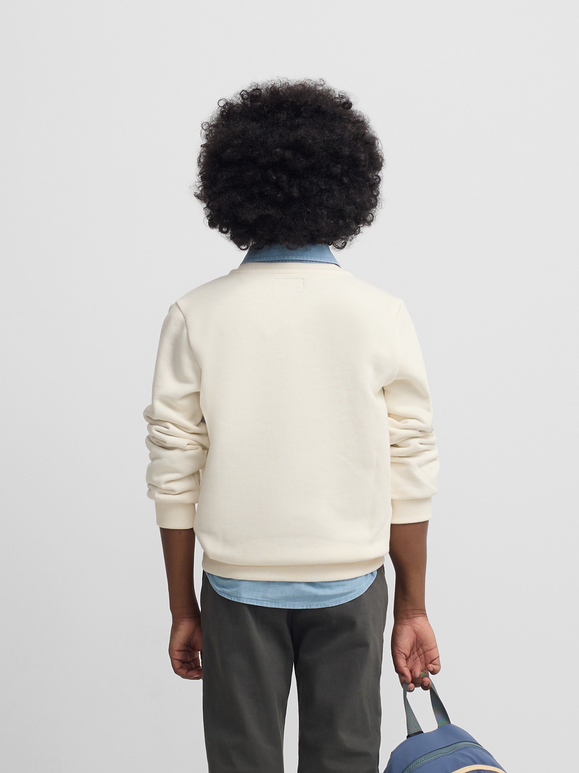 Sweatshirt kids minilogo creme