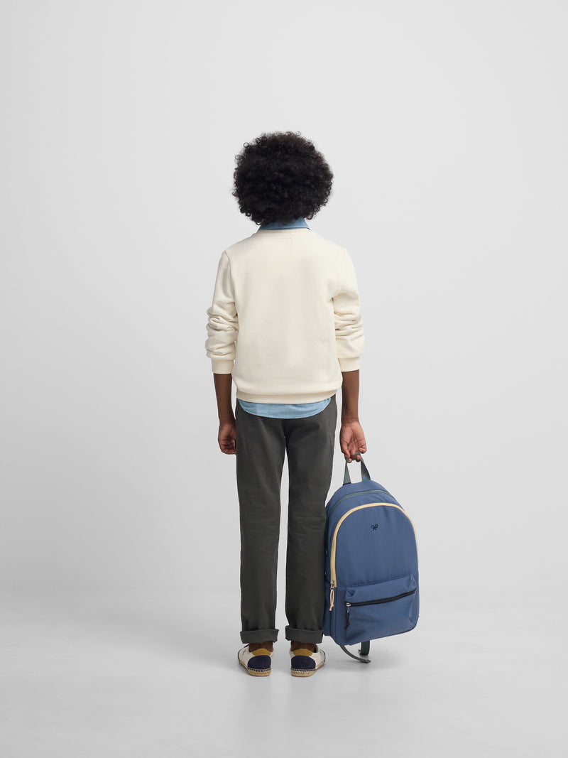 Sweat-shirt enfant minilogo crème