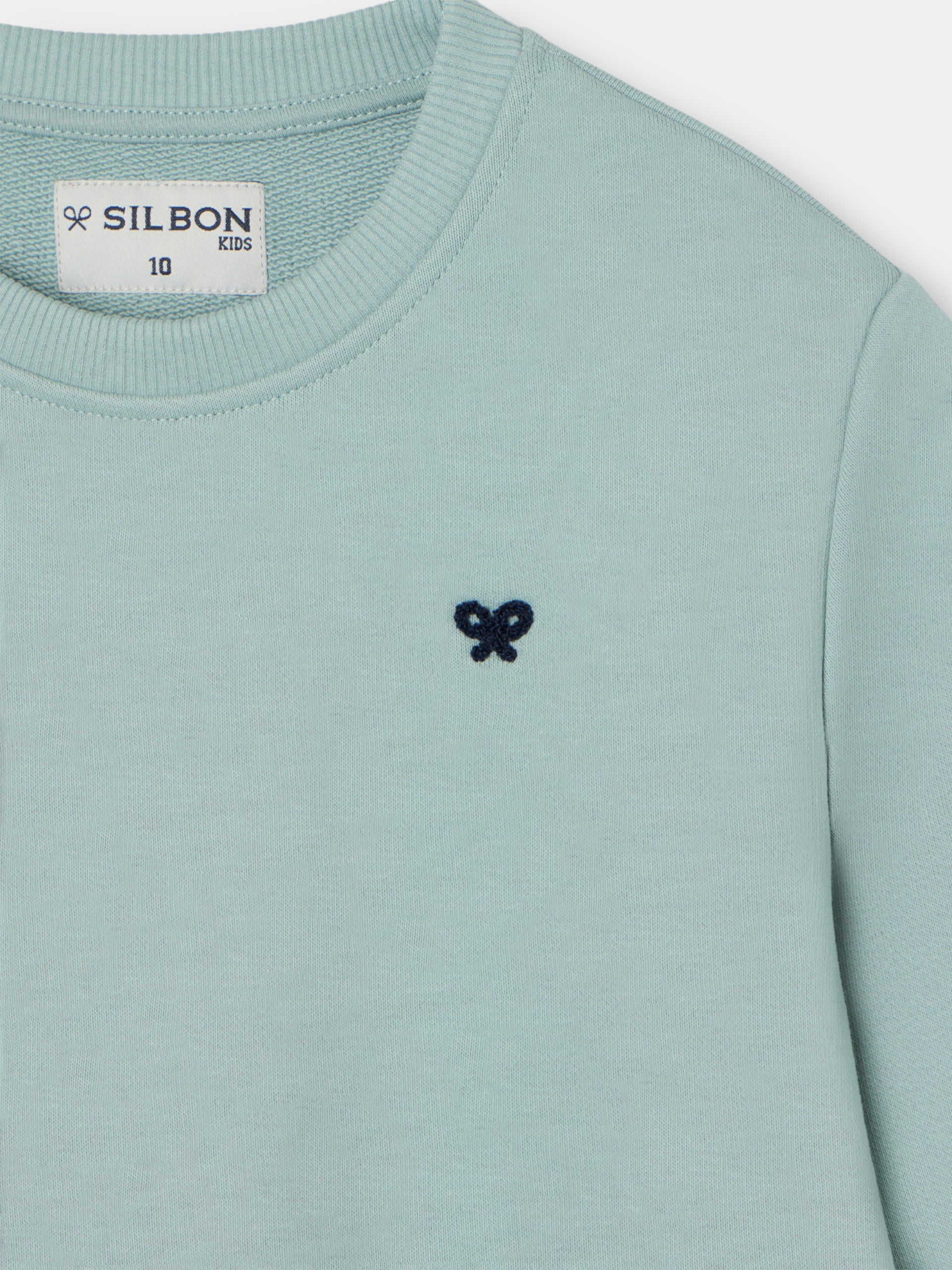 Sweatshirt kids minilogo verde