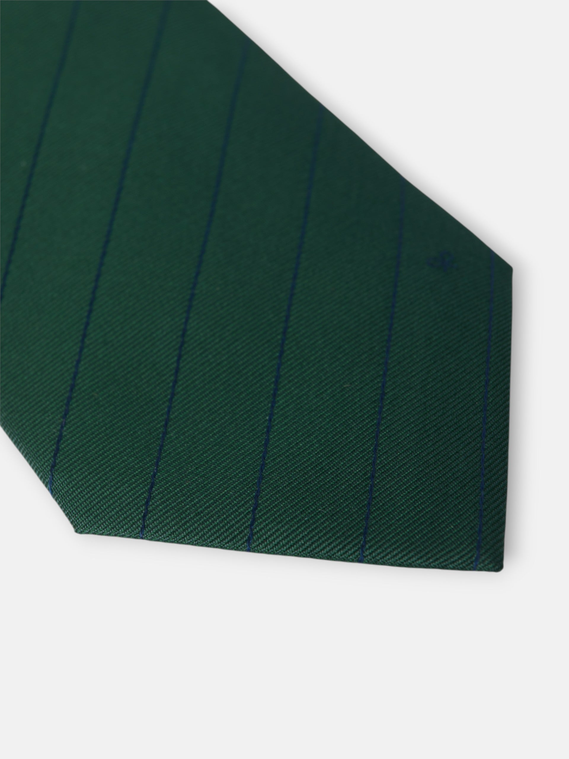 Corbata mini rayas raqueta verde