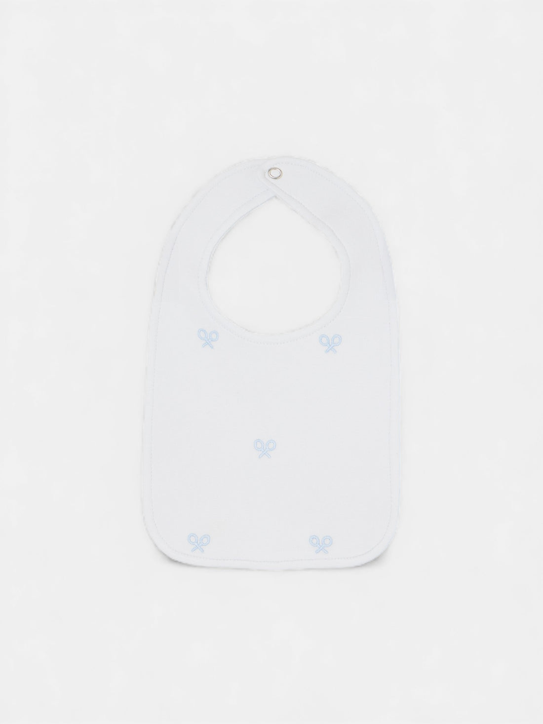Baby bib mini racket light blue