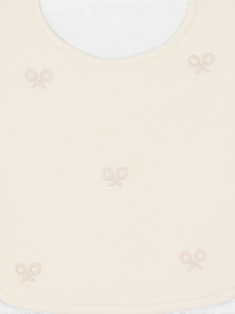 Baby bib mini racket medium beige