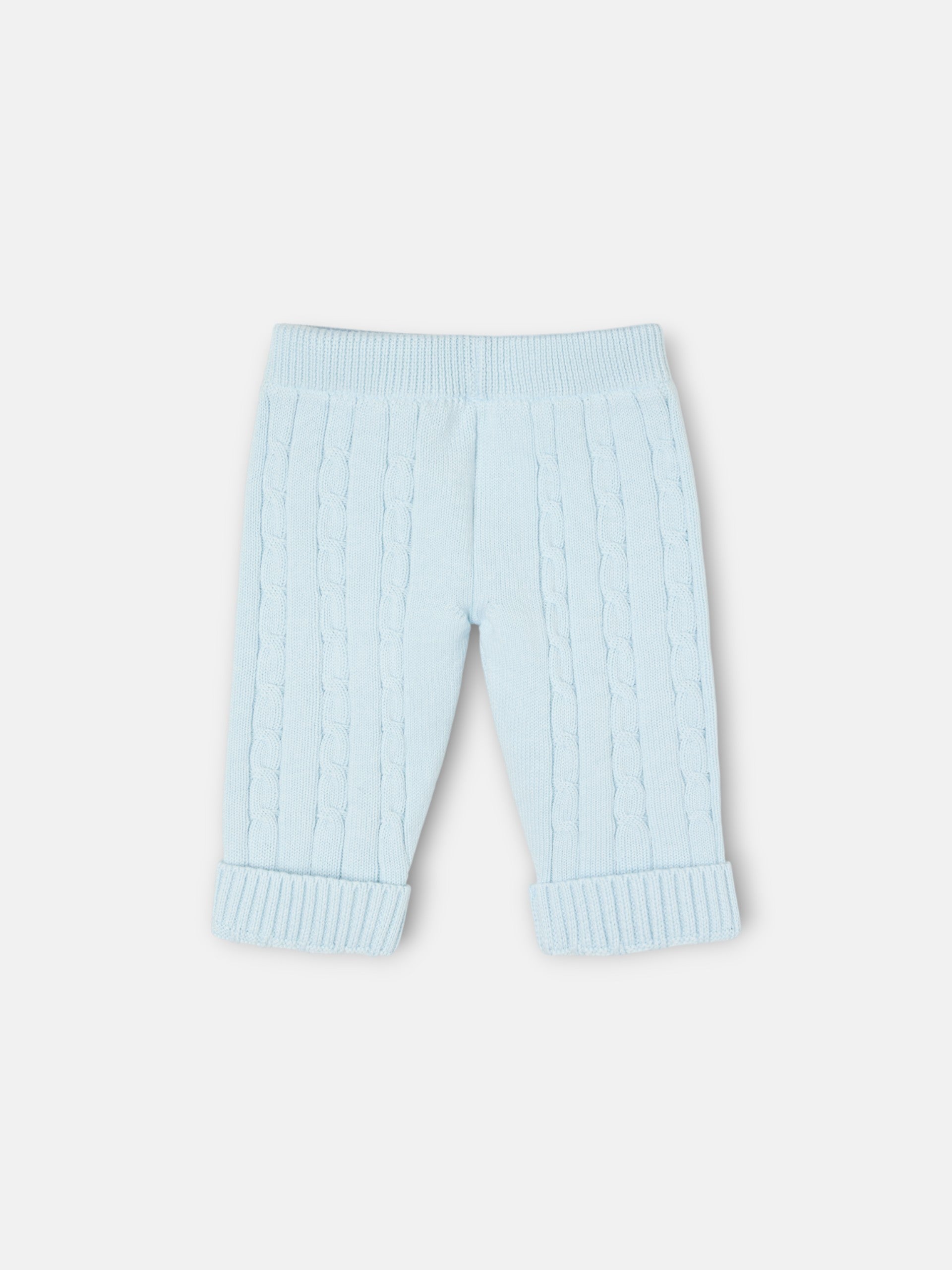 Conjunto de malha para bebé Silbon azul celeste