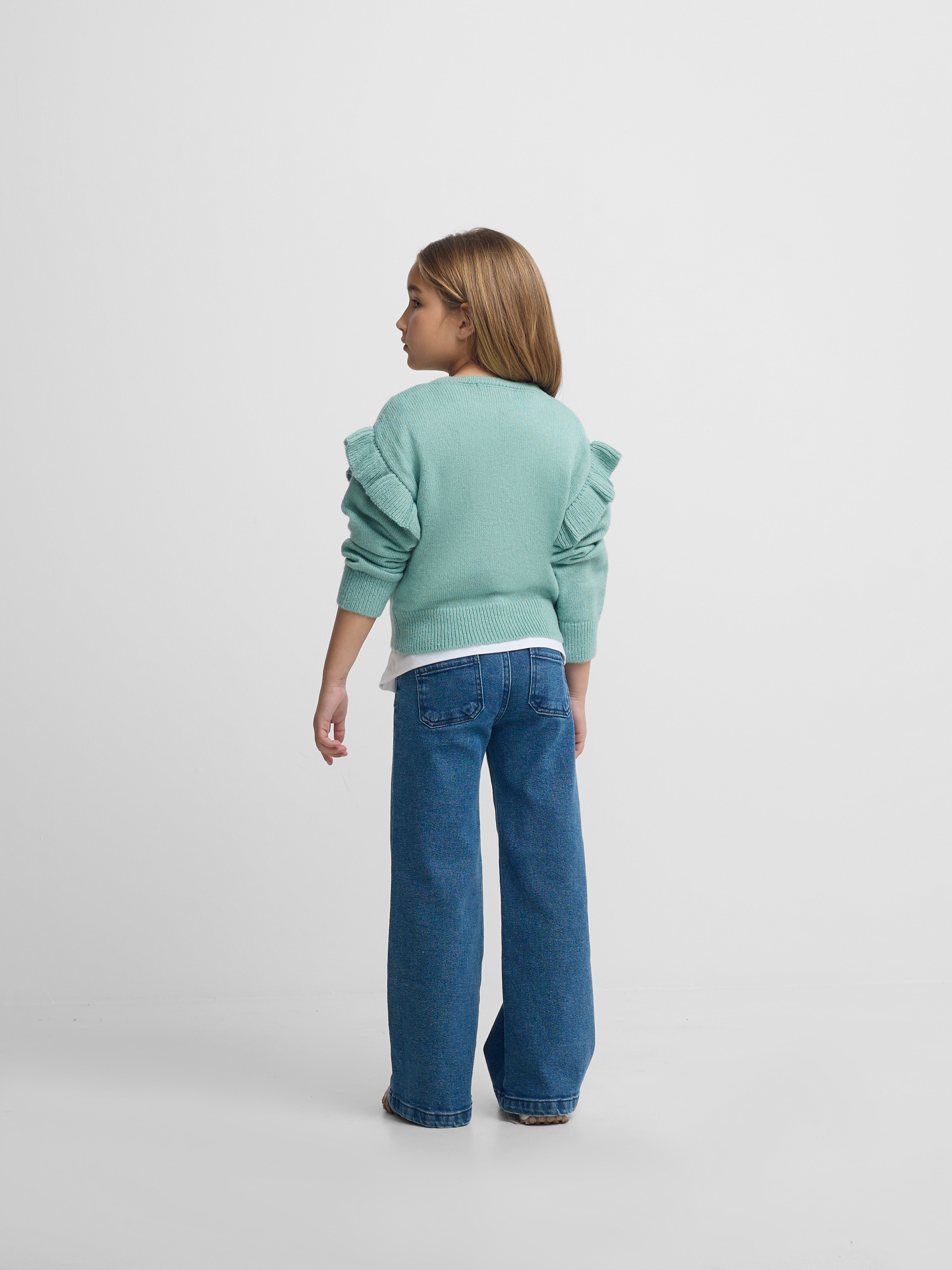 Camisola de malha Silbon verde para mulher