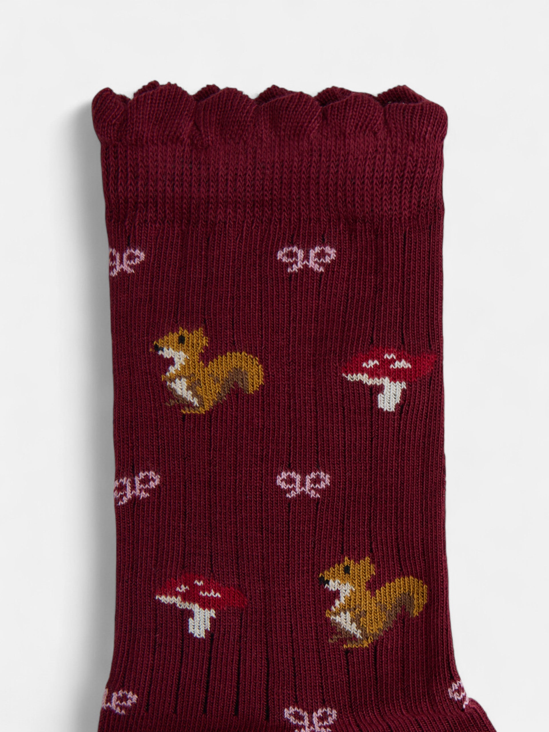 Garnet printed girl's sock