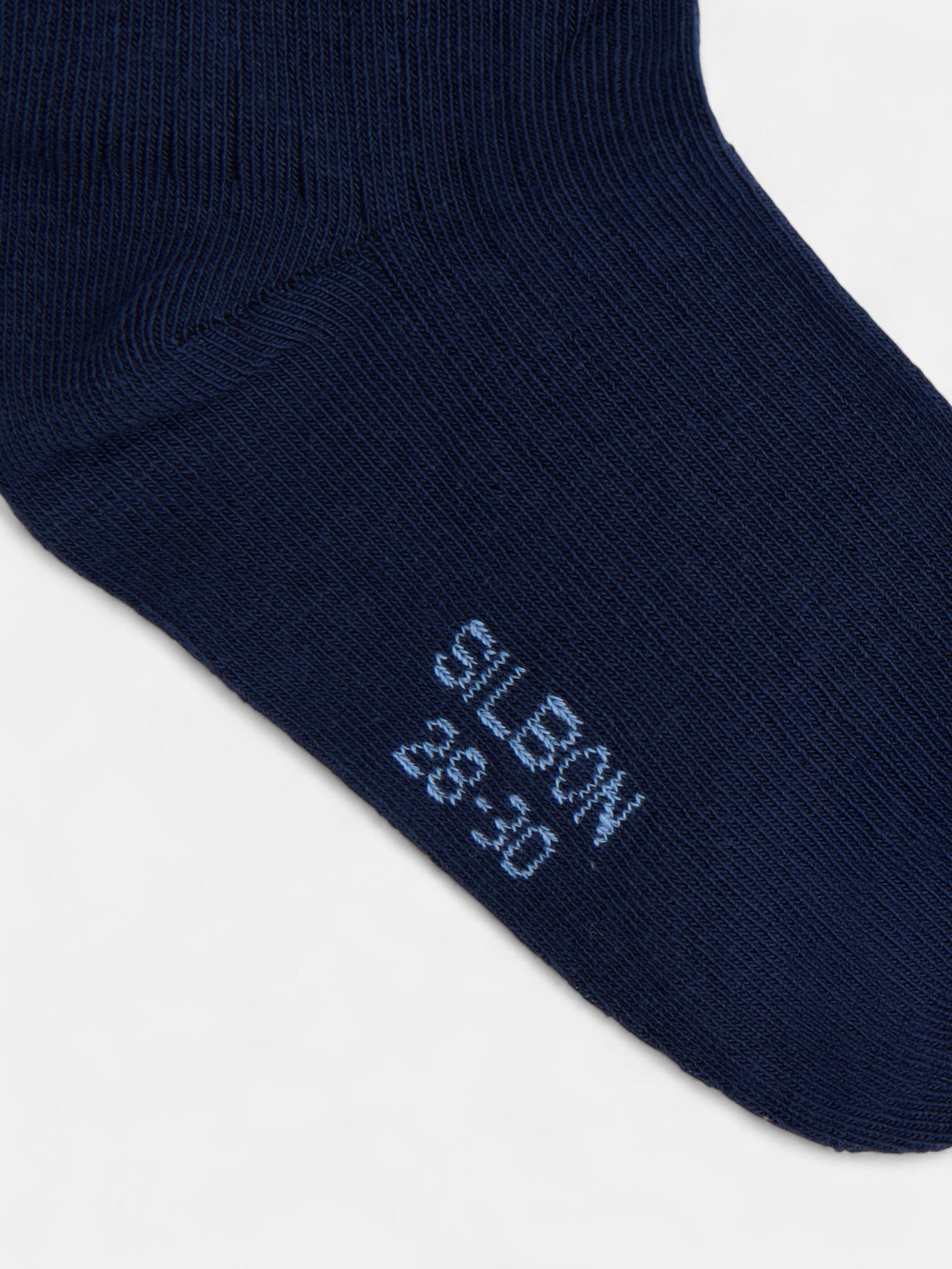 Navy blue heart girl socks