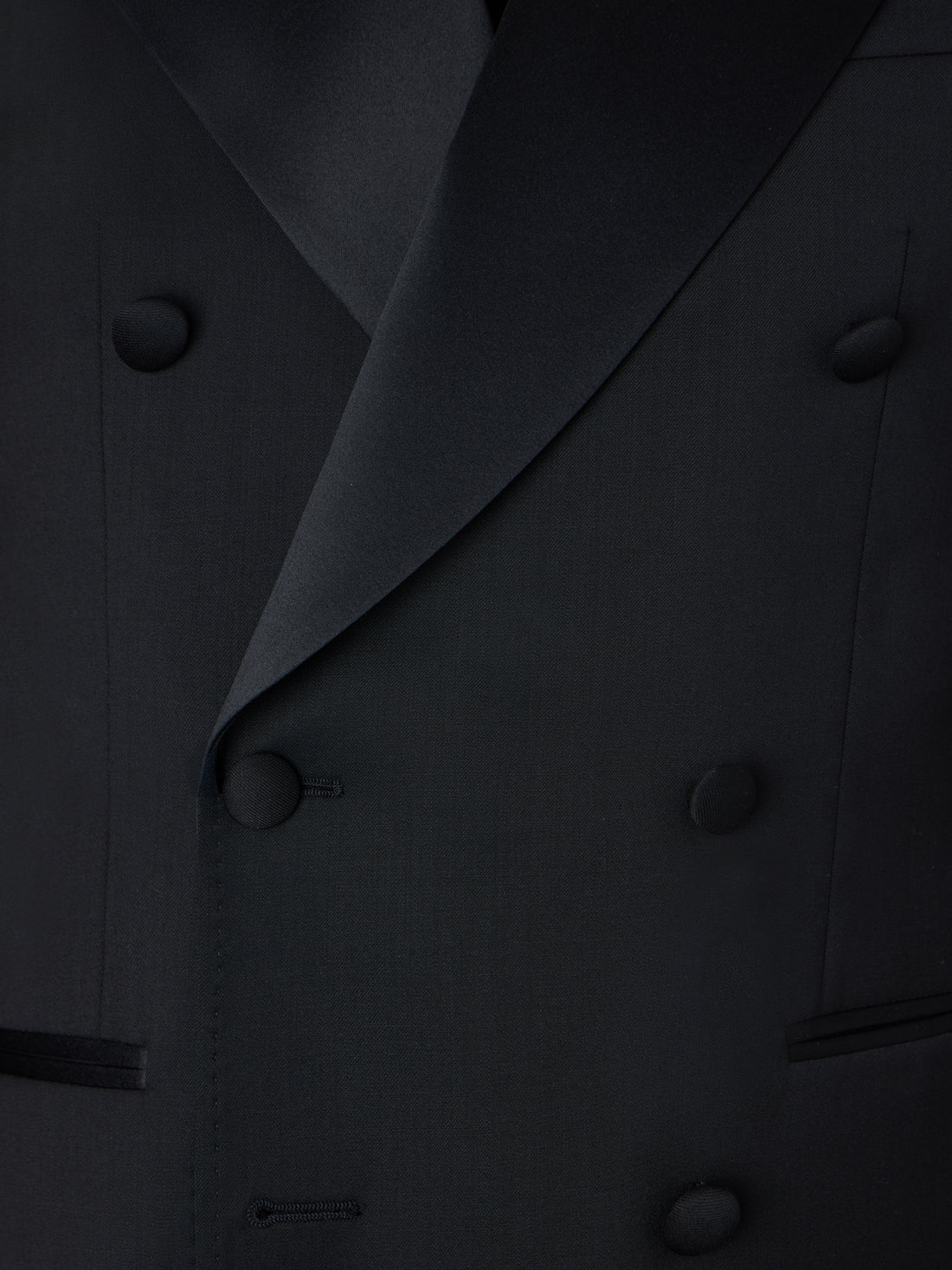 Blazer smoking cruzado clássico preto