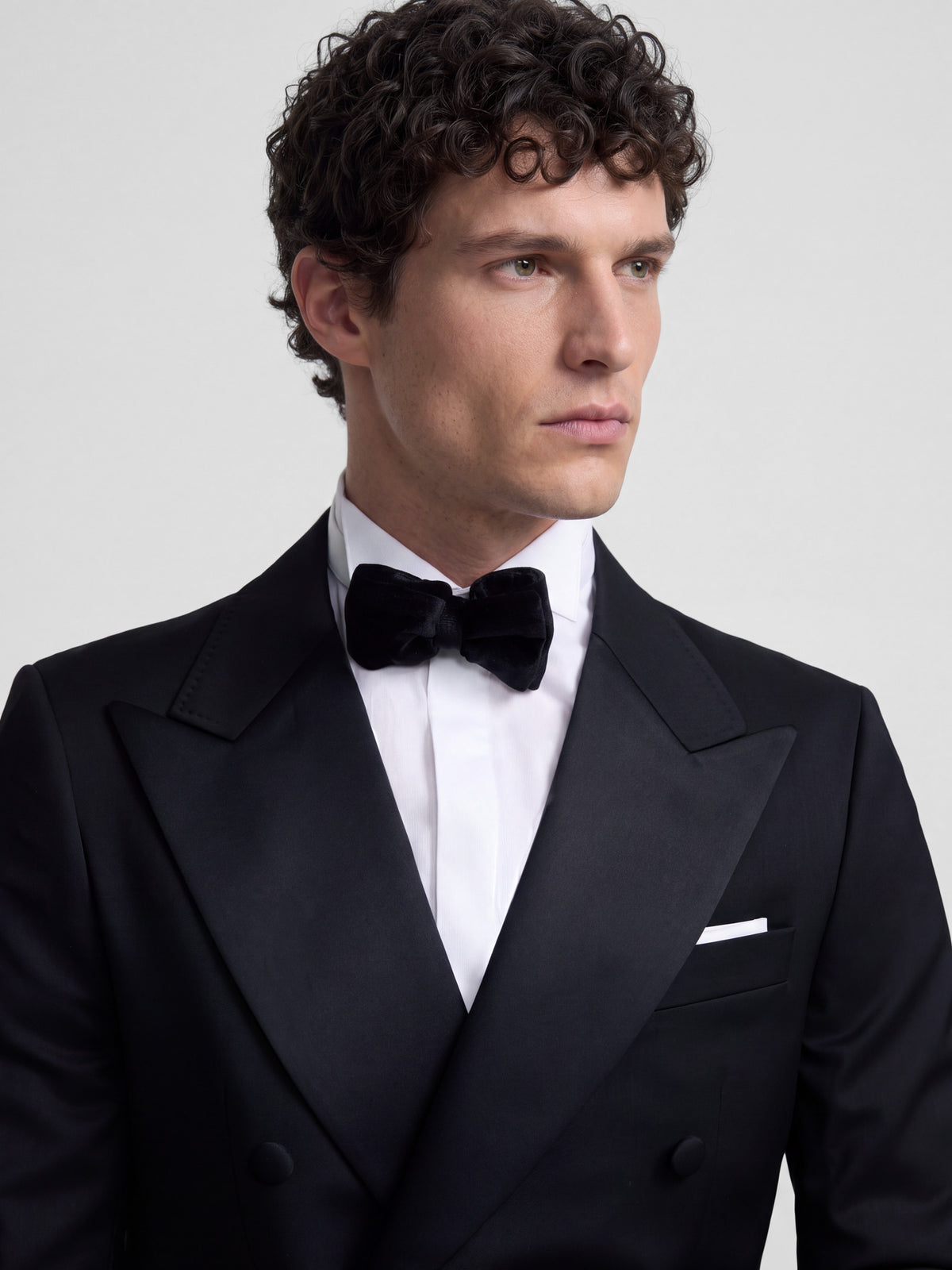Americana esmoquin cruzado classic negro