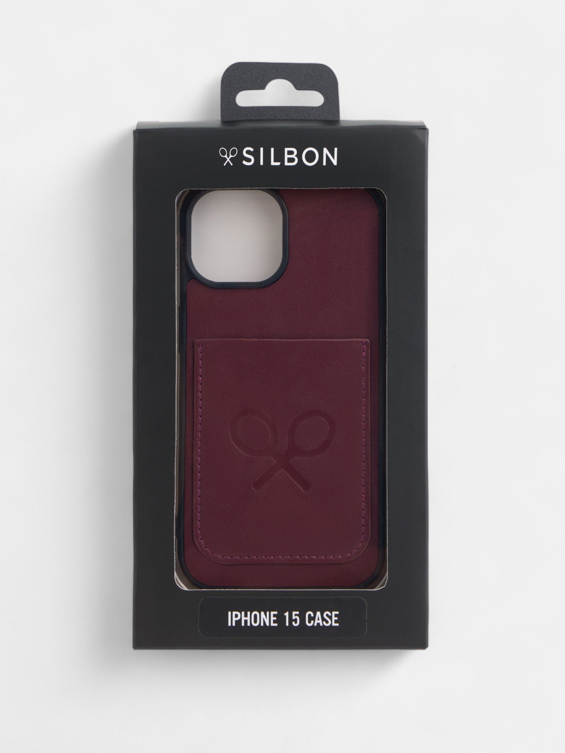 Burgundy racket mobile case