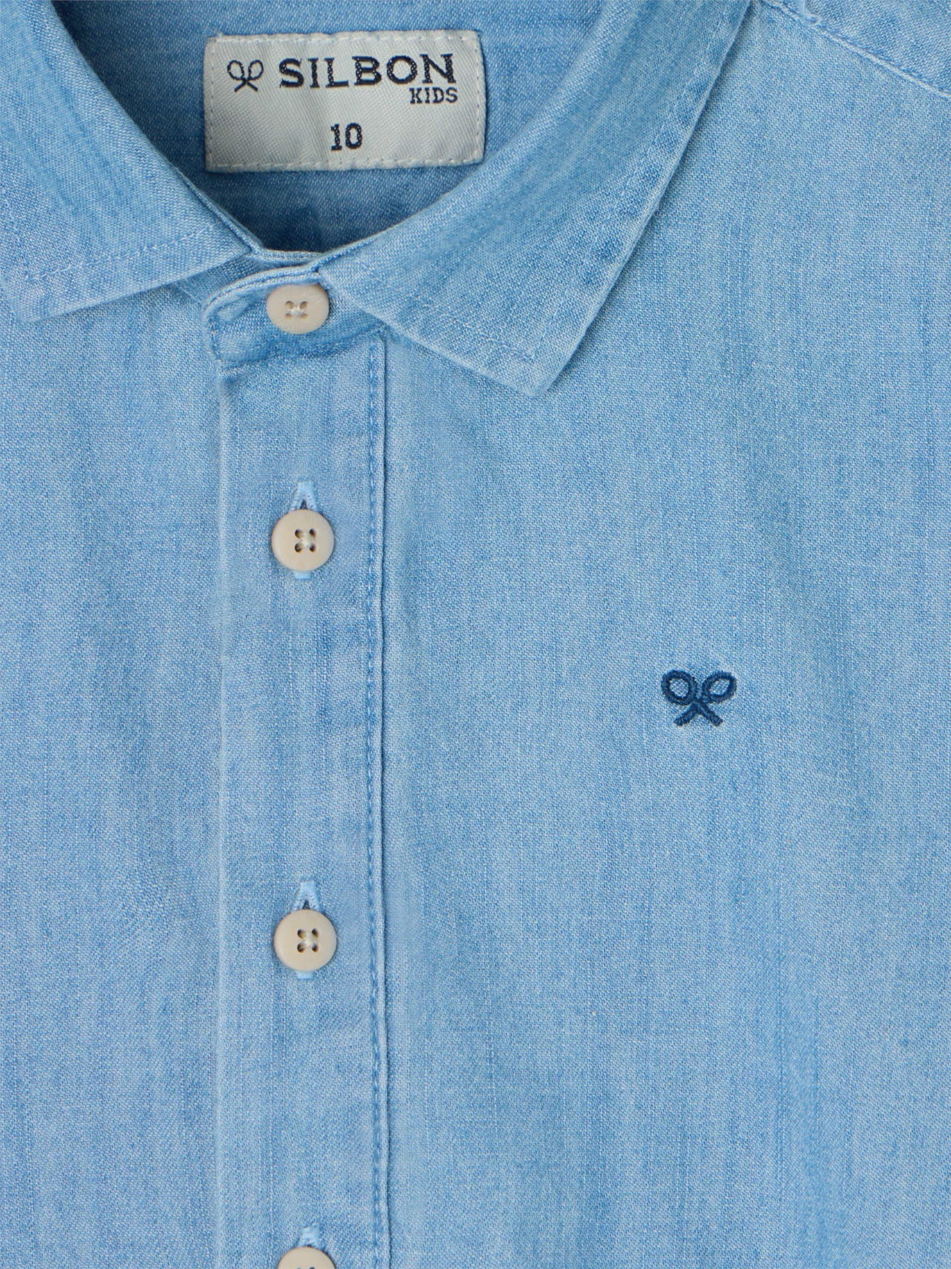 Polera sport kids denim azul claro