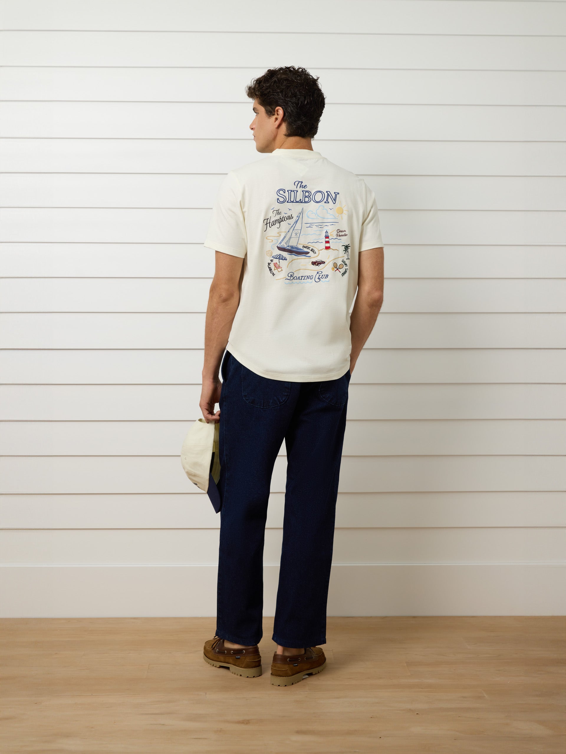 The Hamptons cream t-shirt