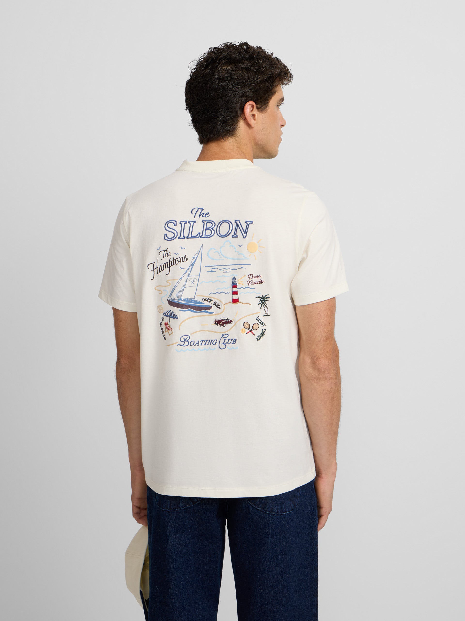 The Hamptons cream t-shirt