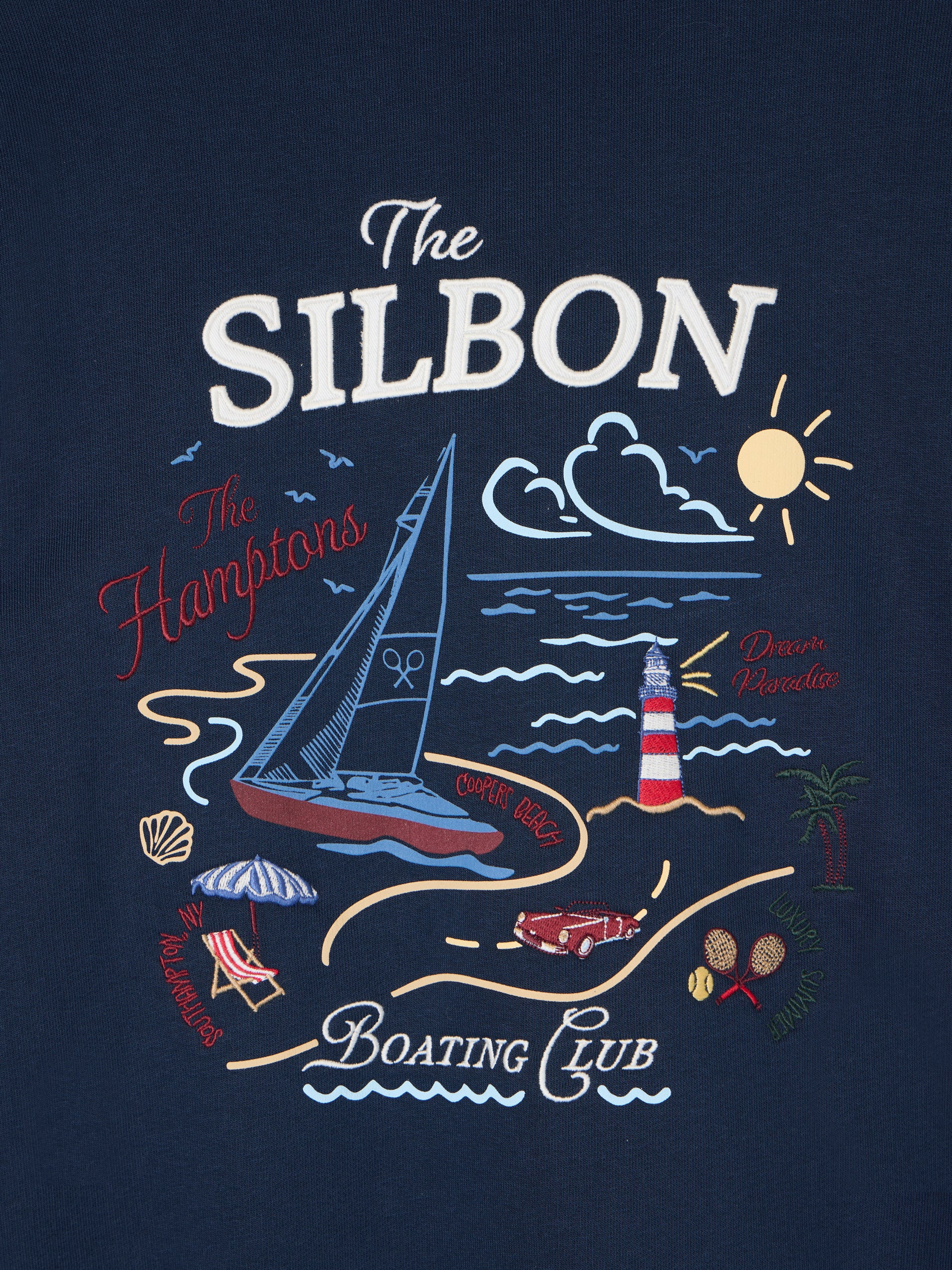 The Hamptons blue sweatshirt