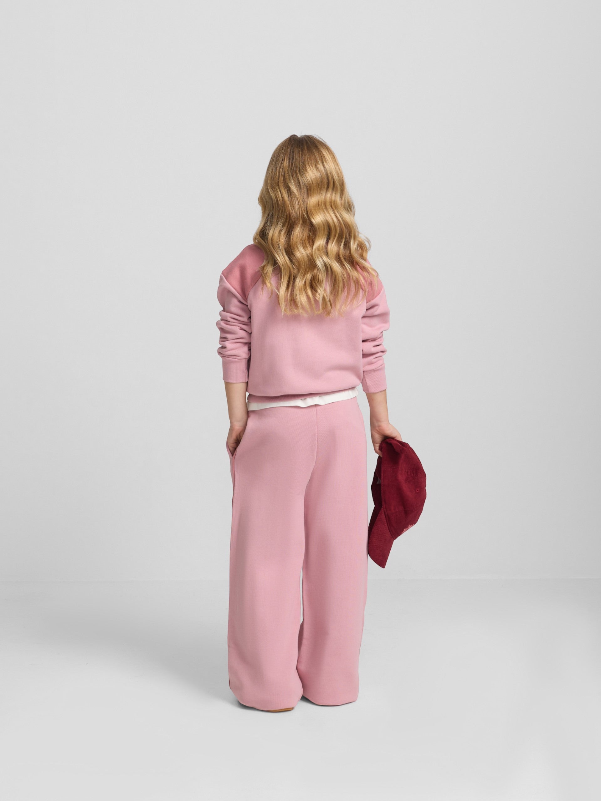 Sudadera girl chandal silbon smile rosa