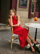 Robe CaprileXSilbon halter rouge