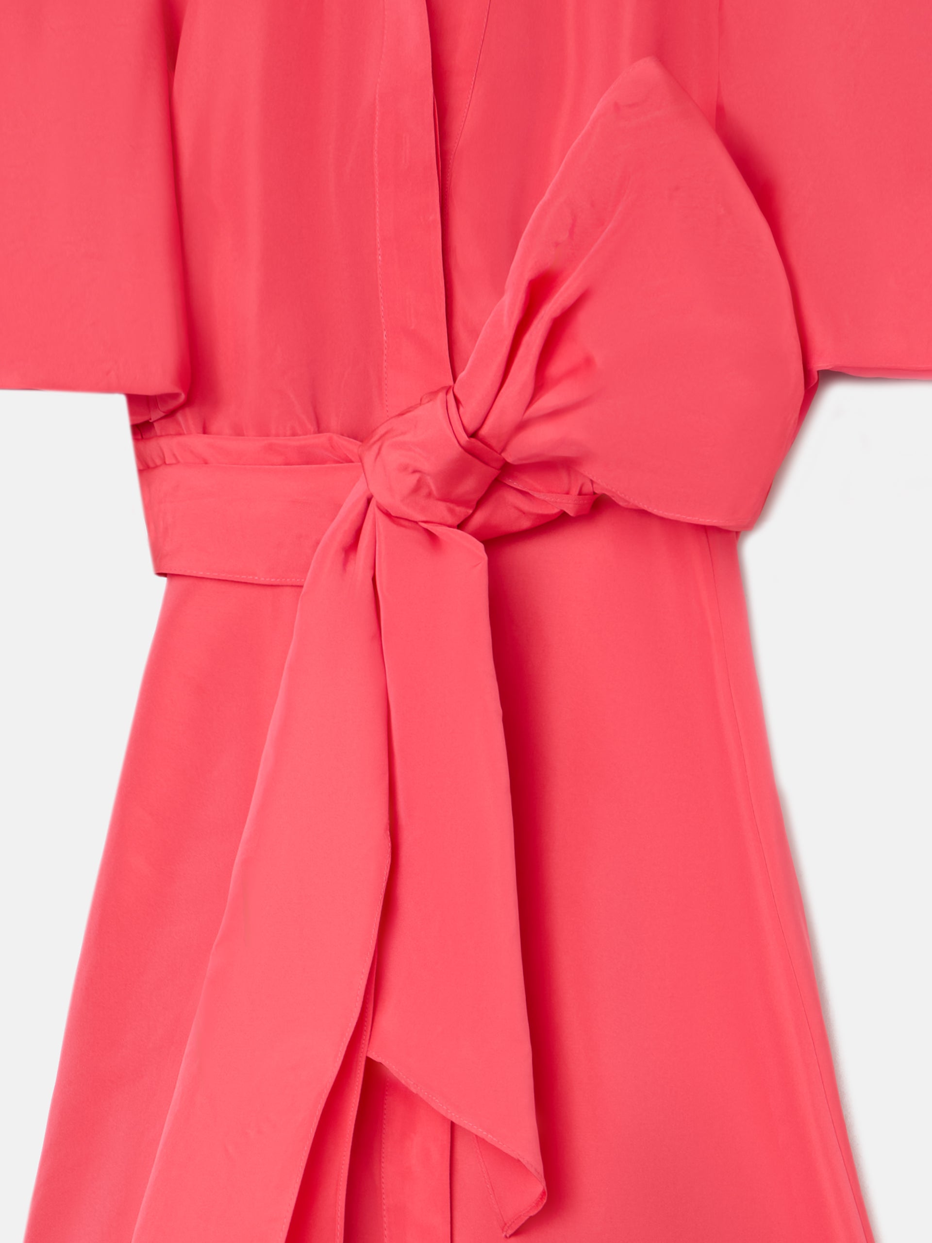 Robe CaprileXSilbon chemise en taffetas rouge