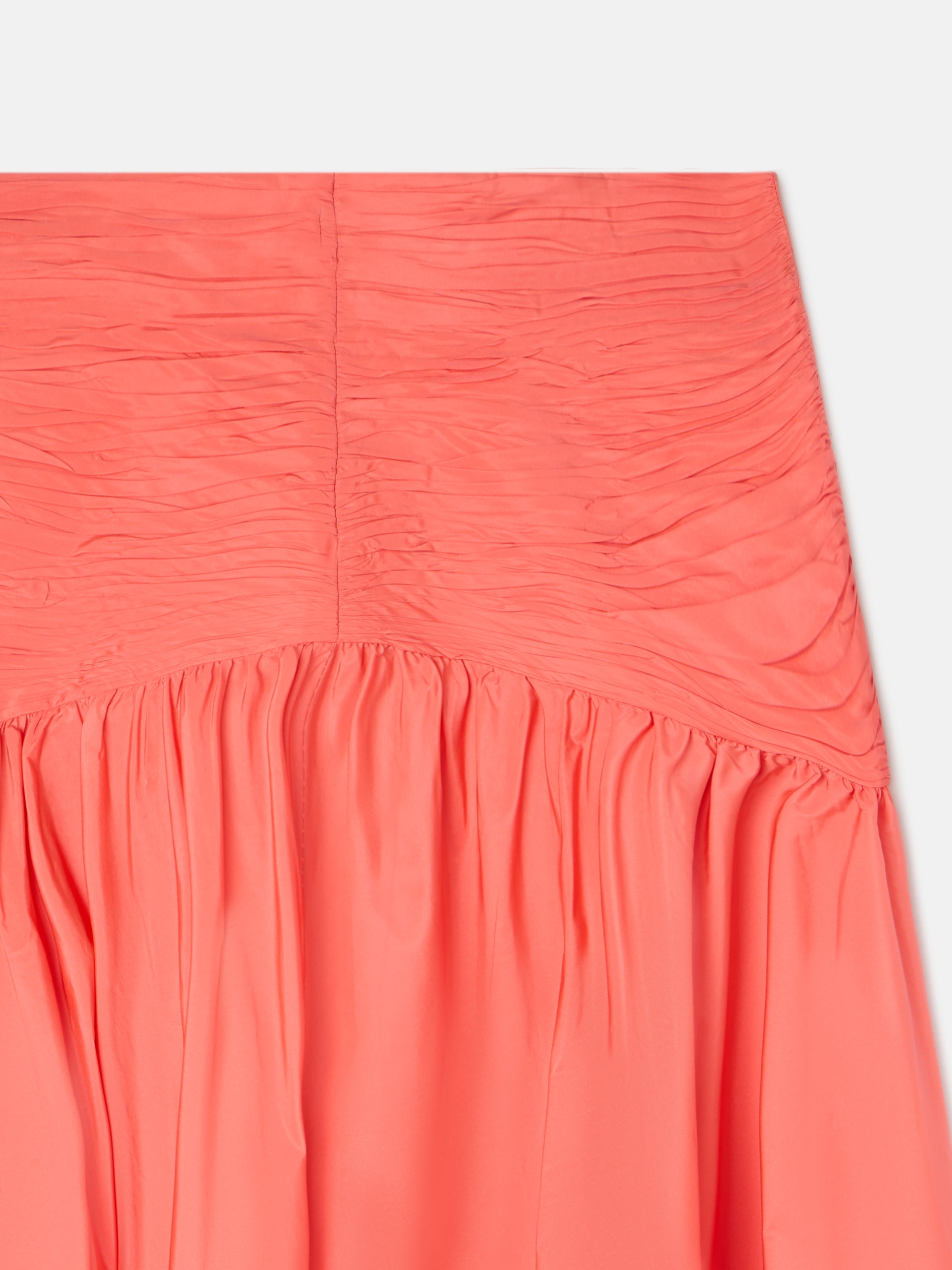 Jupe en taffetas corail CaprileXSilbon