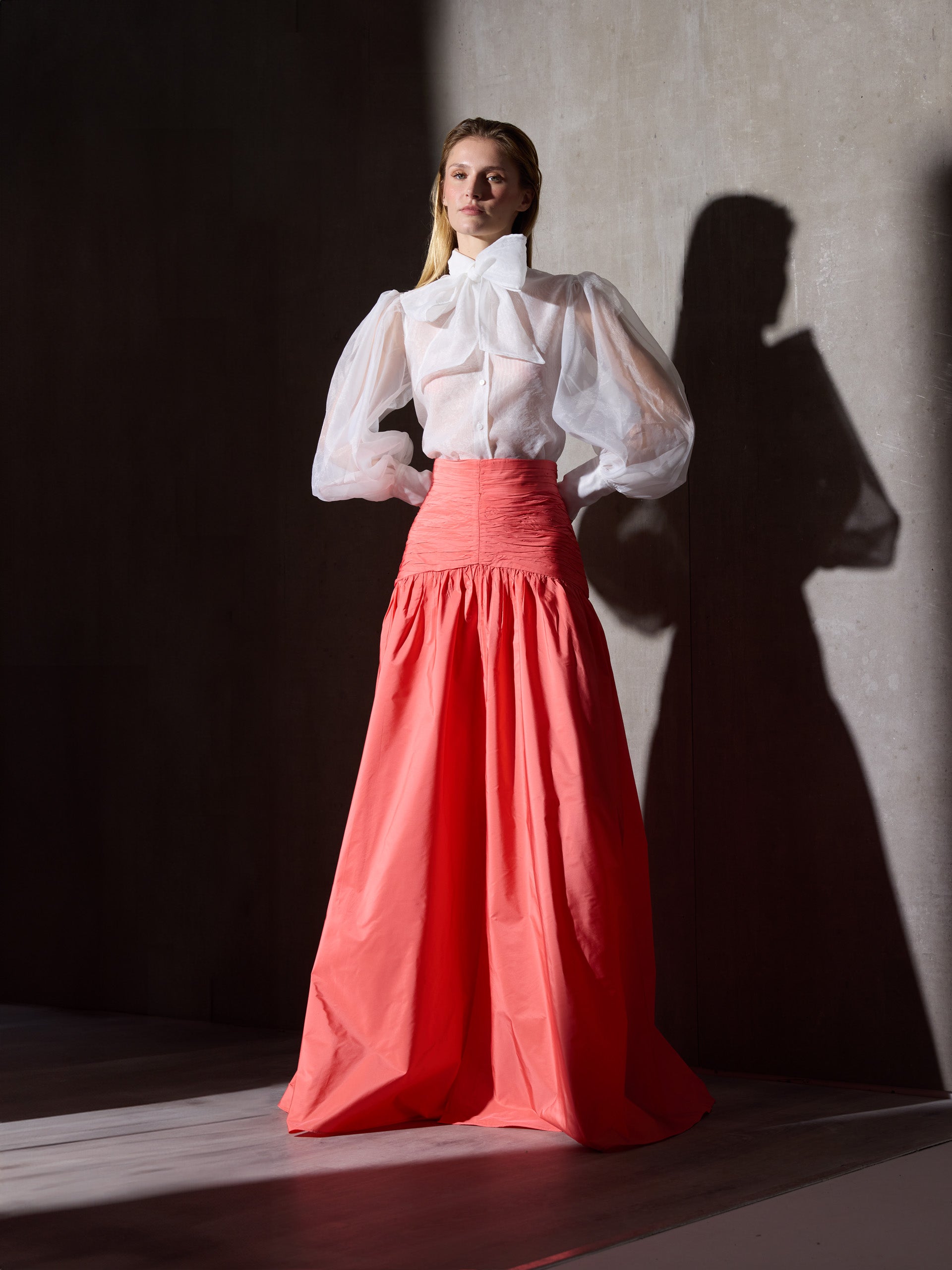 Chemise CaprileXSilbon en organza blanche