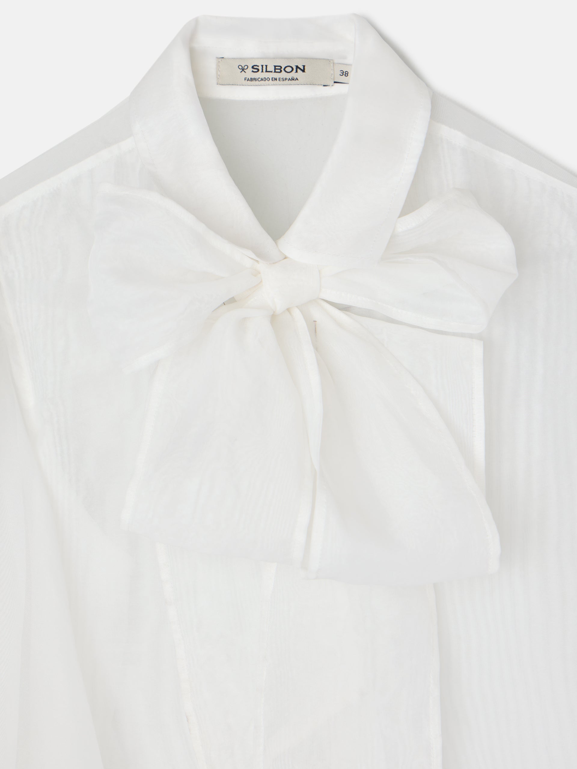 Chemise CaprileXSilbon en organza blanche