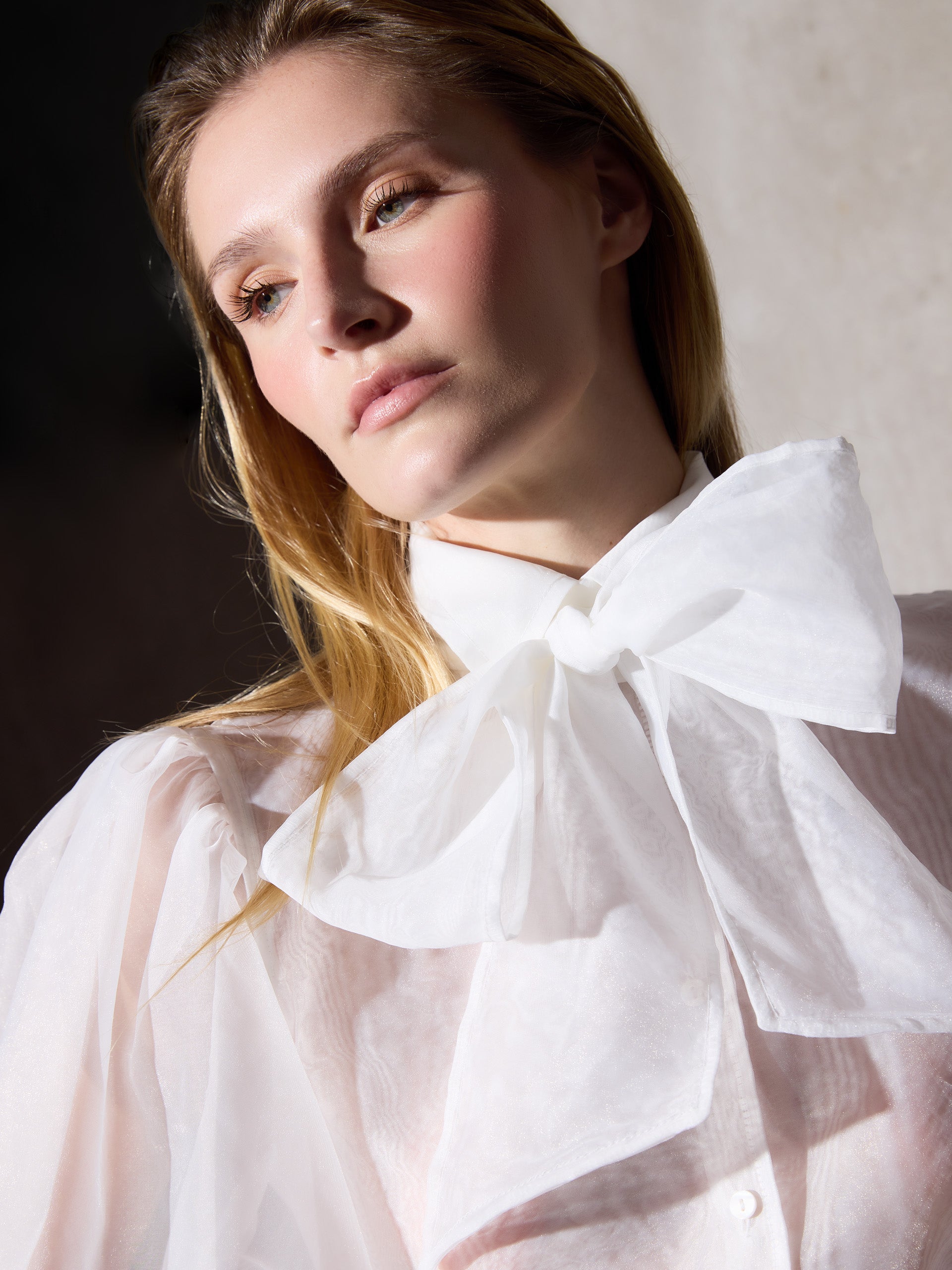 Chemise CaprileXSilbon en organza blanche