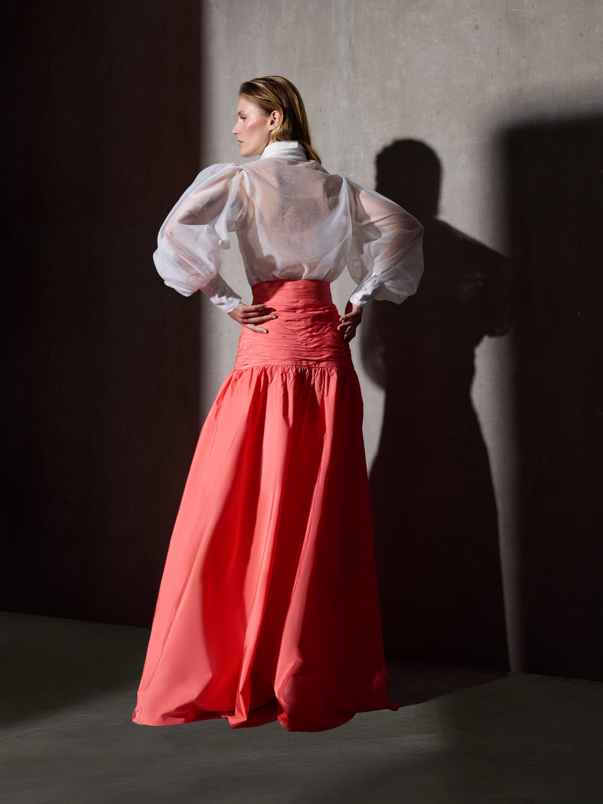 Chemise CaprileXSilbon en organza blanche