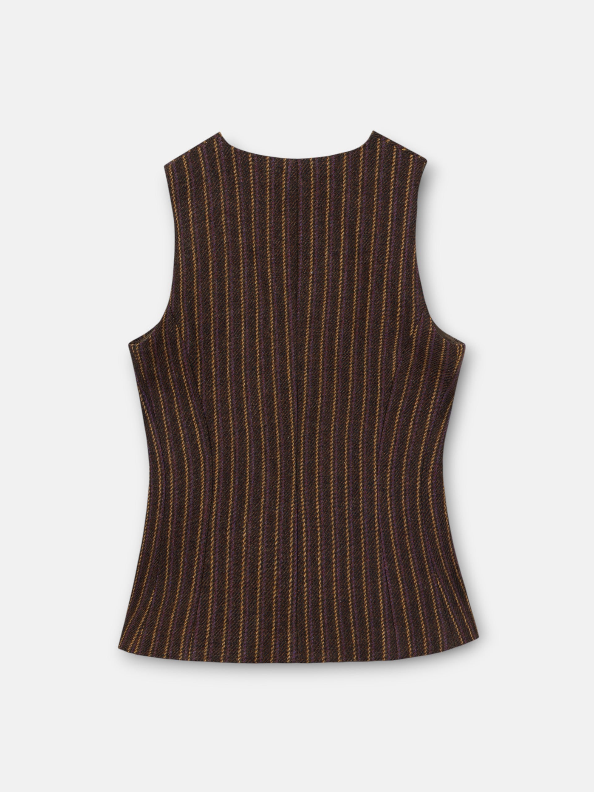 Chaleco unique cruzado rayas moradas