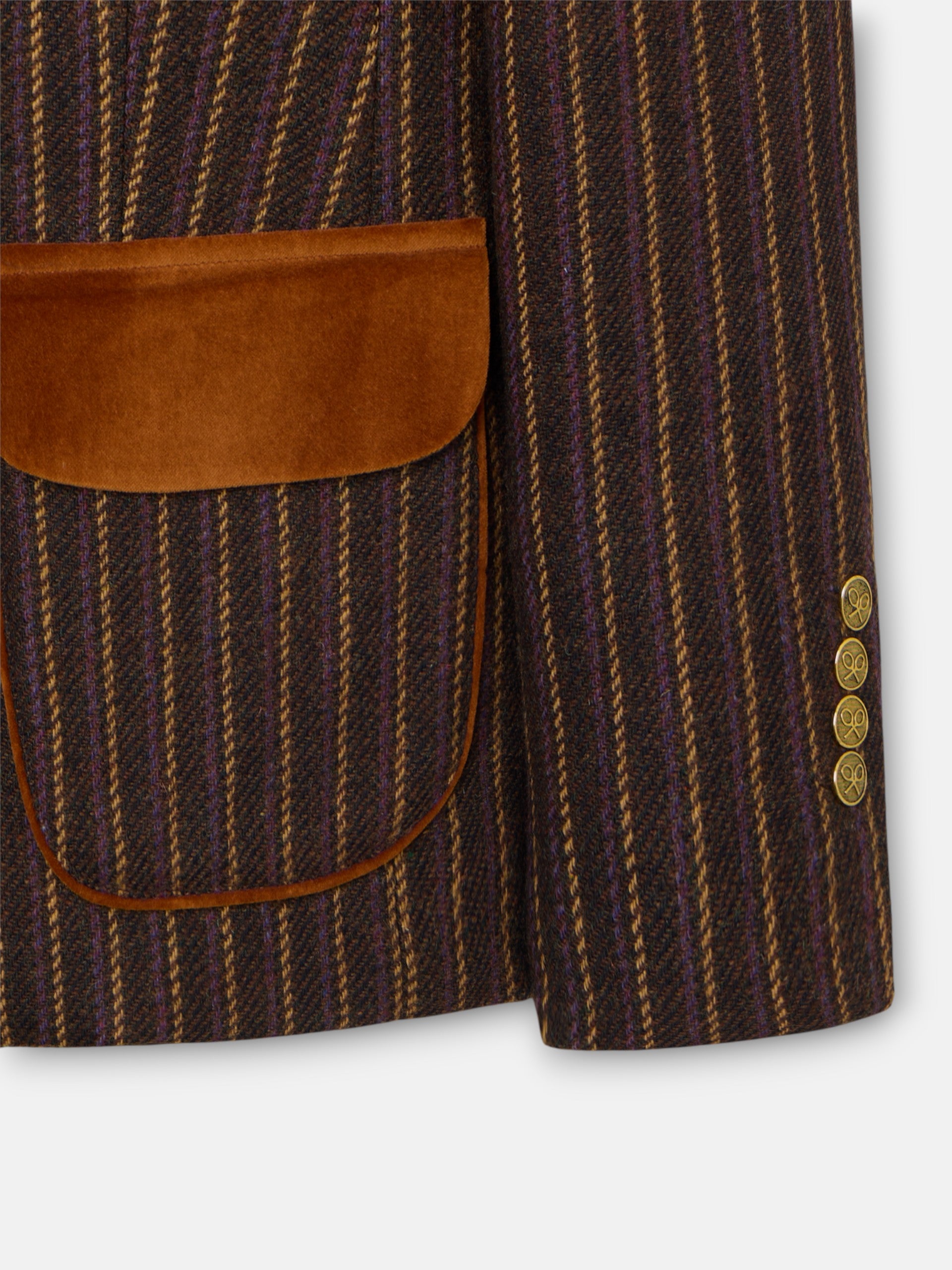 Unique classic purple striped blazer