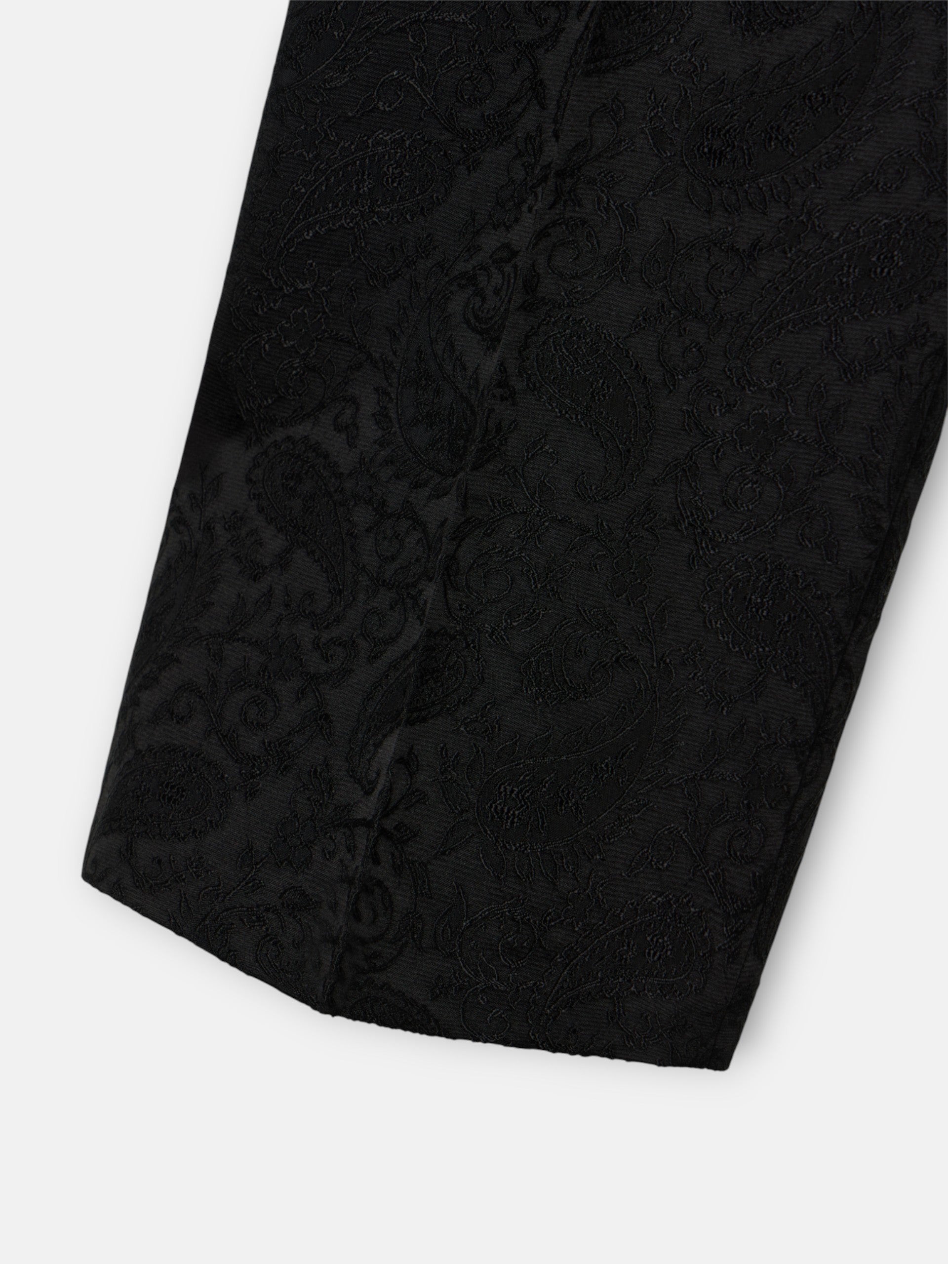 Pantalon vestir jacquard negro