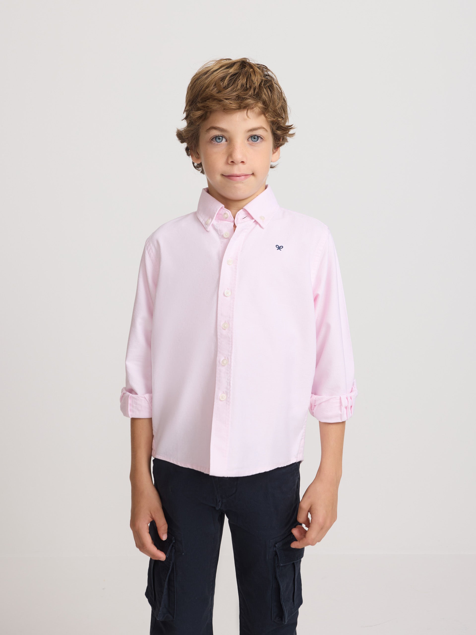 Camisa desportiva para crianças oxford raquete rosa
