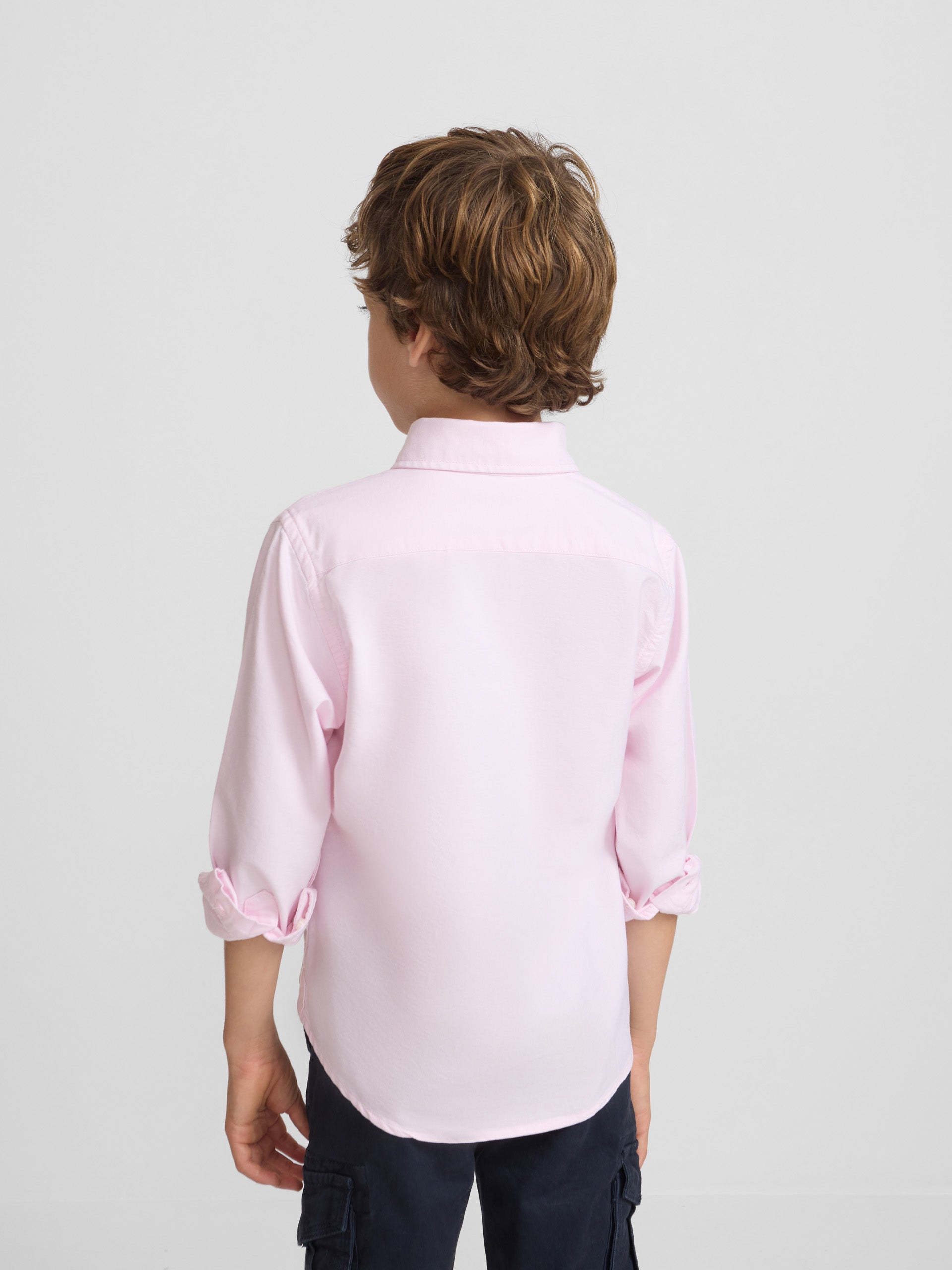 Camisa desportiva para crianças oxford raquete rosa