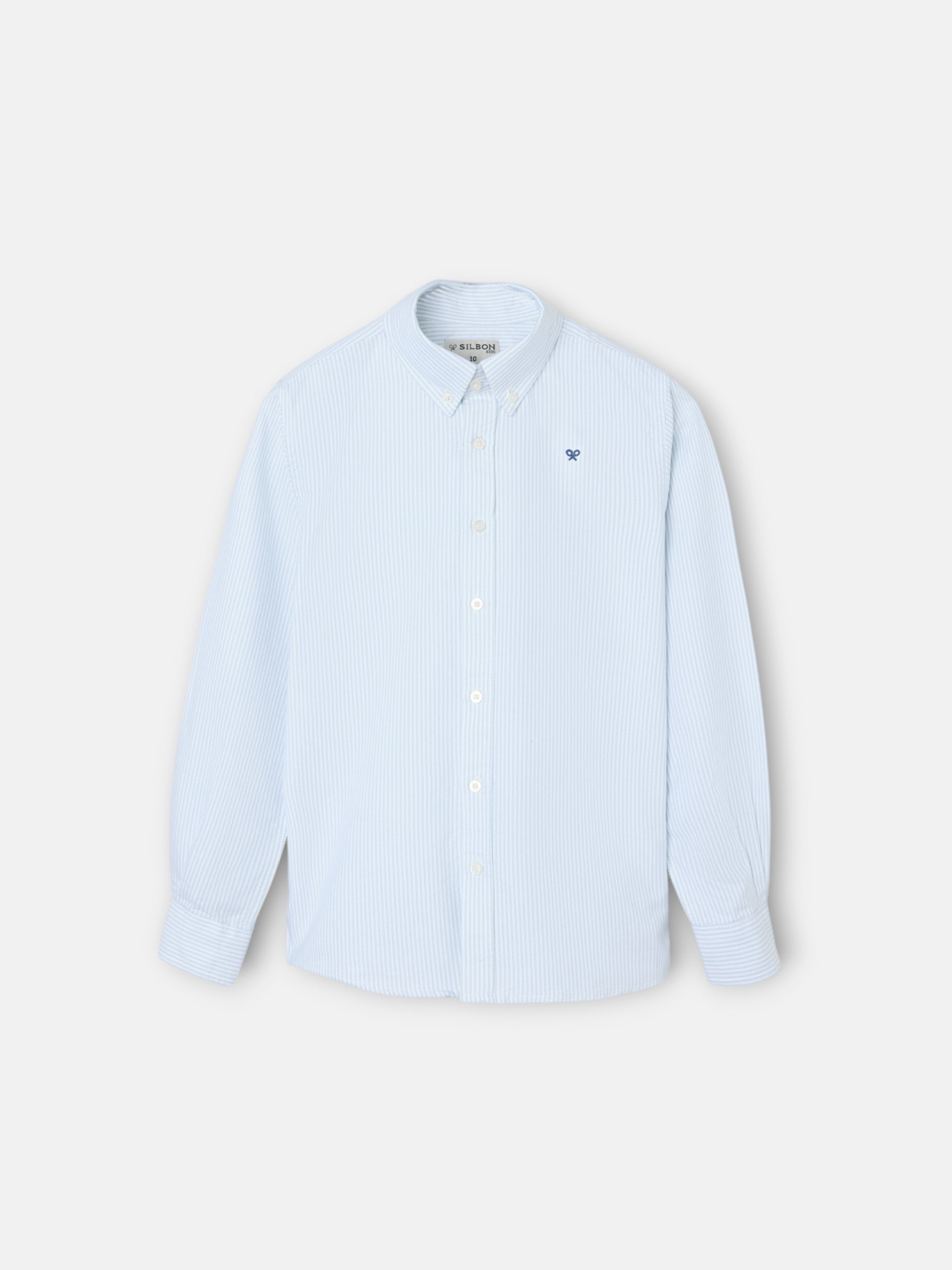 Camisa sport kids oxford raqueta rayas verde