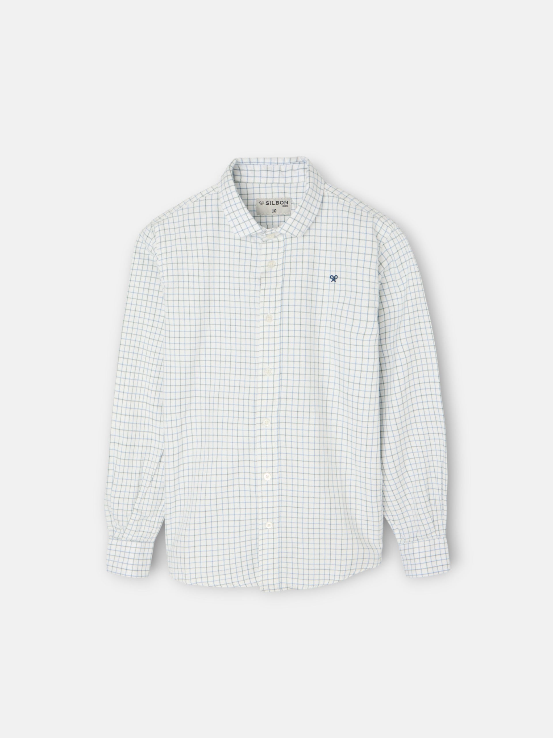 Camisa sport kids warm cuadro hunter azul verde