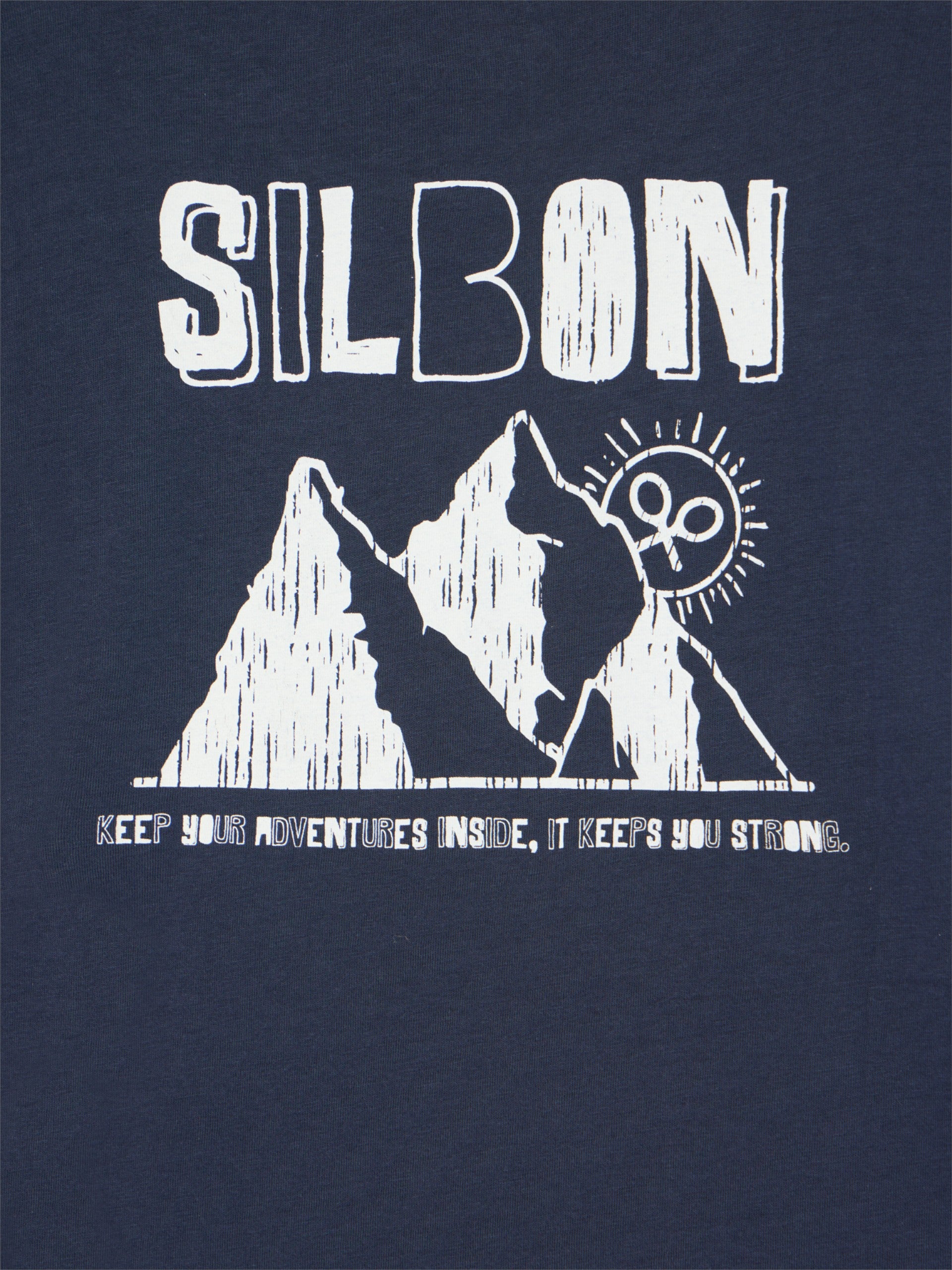 Kids mountain navy blue t-shirt