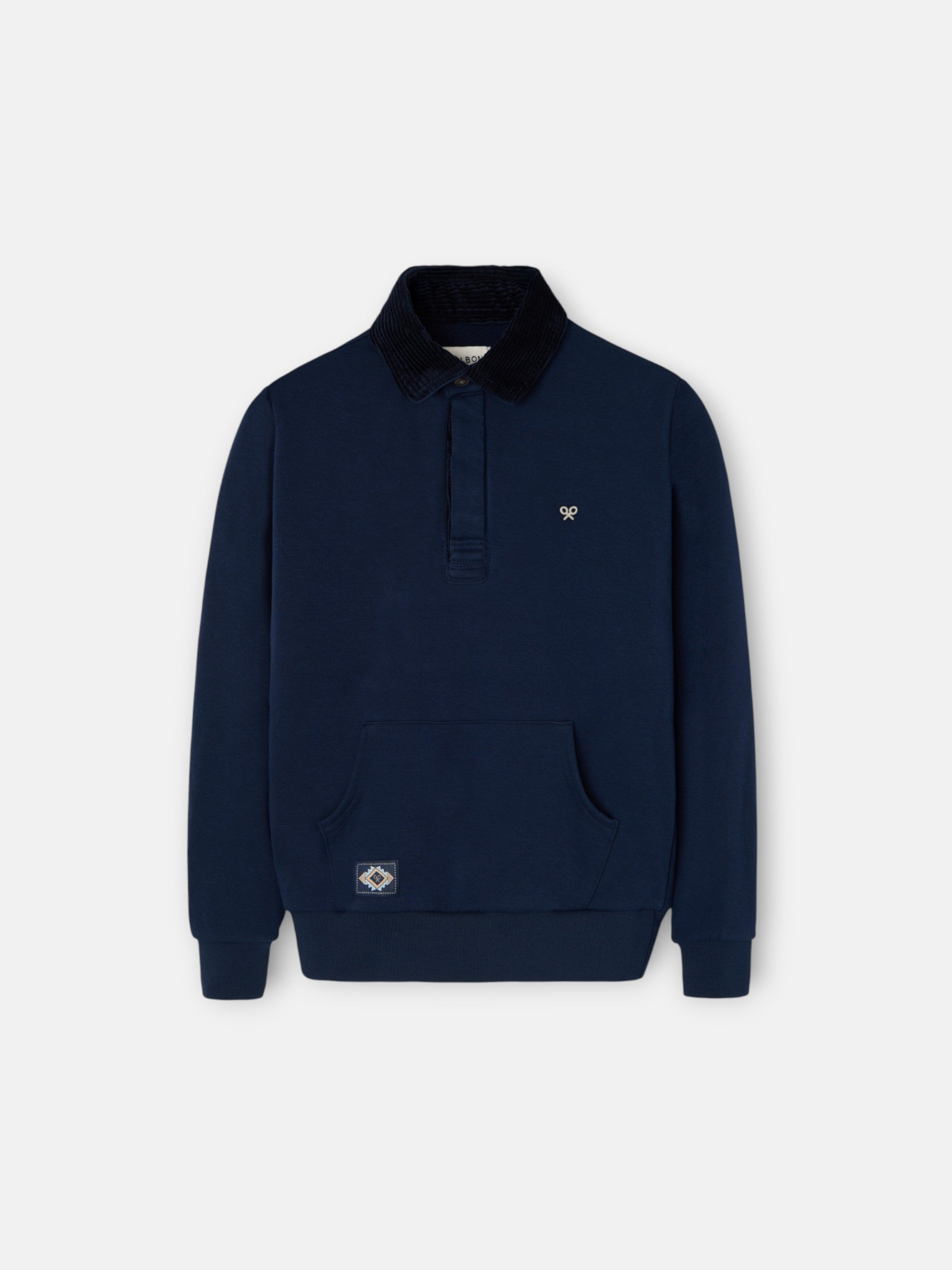 Polar fleece para crianças canguru azul-marinho