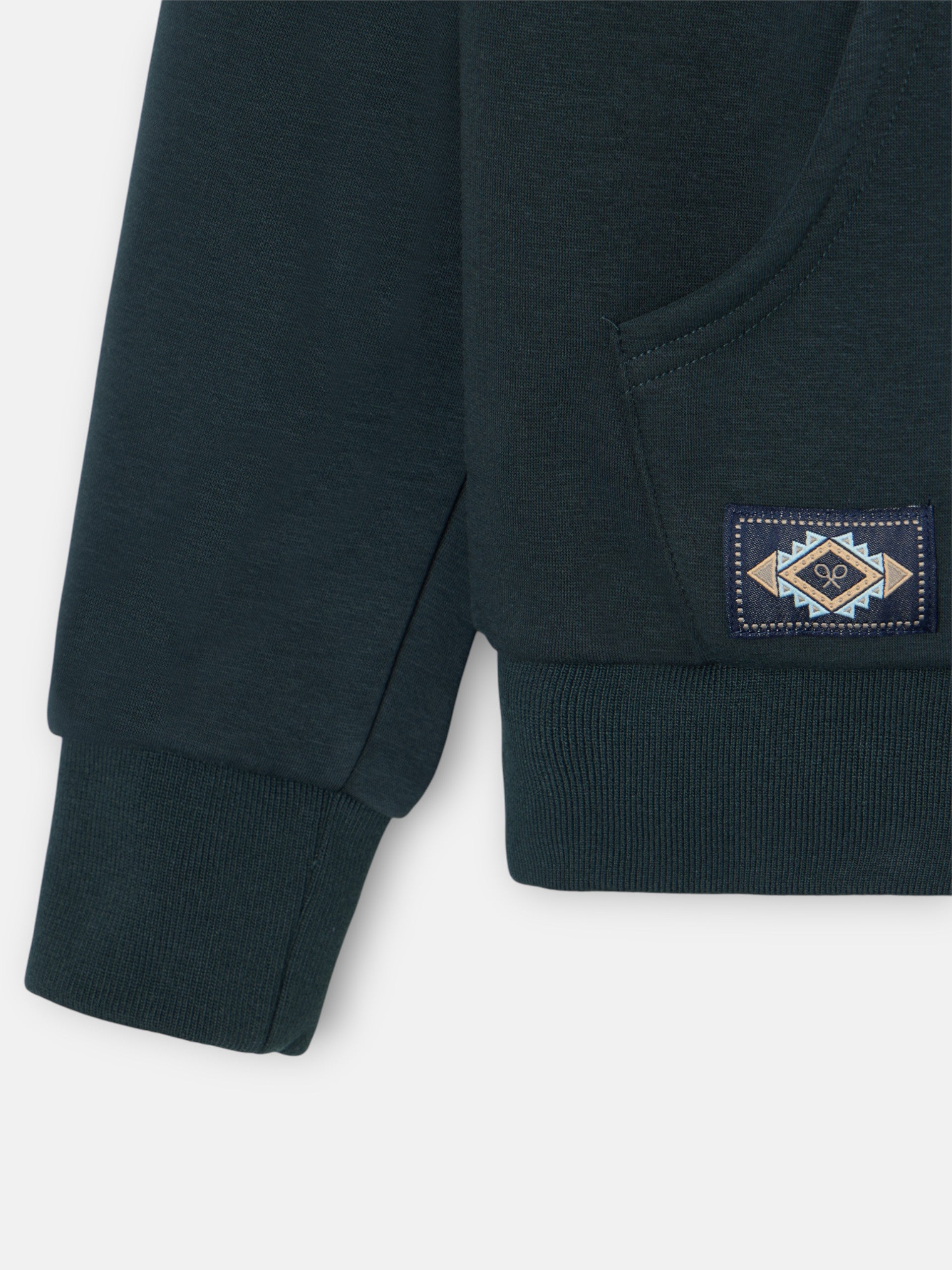 Forro polar kids canguro verde medio