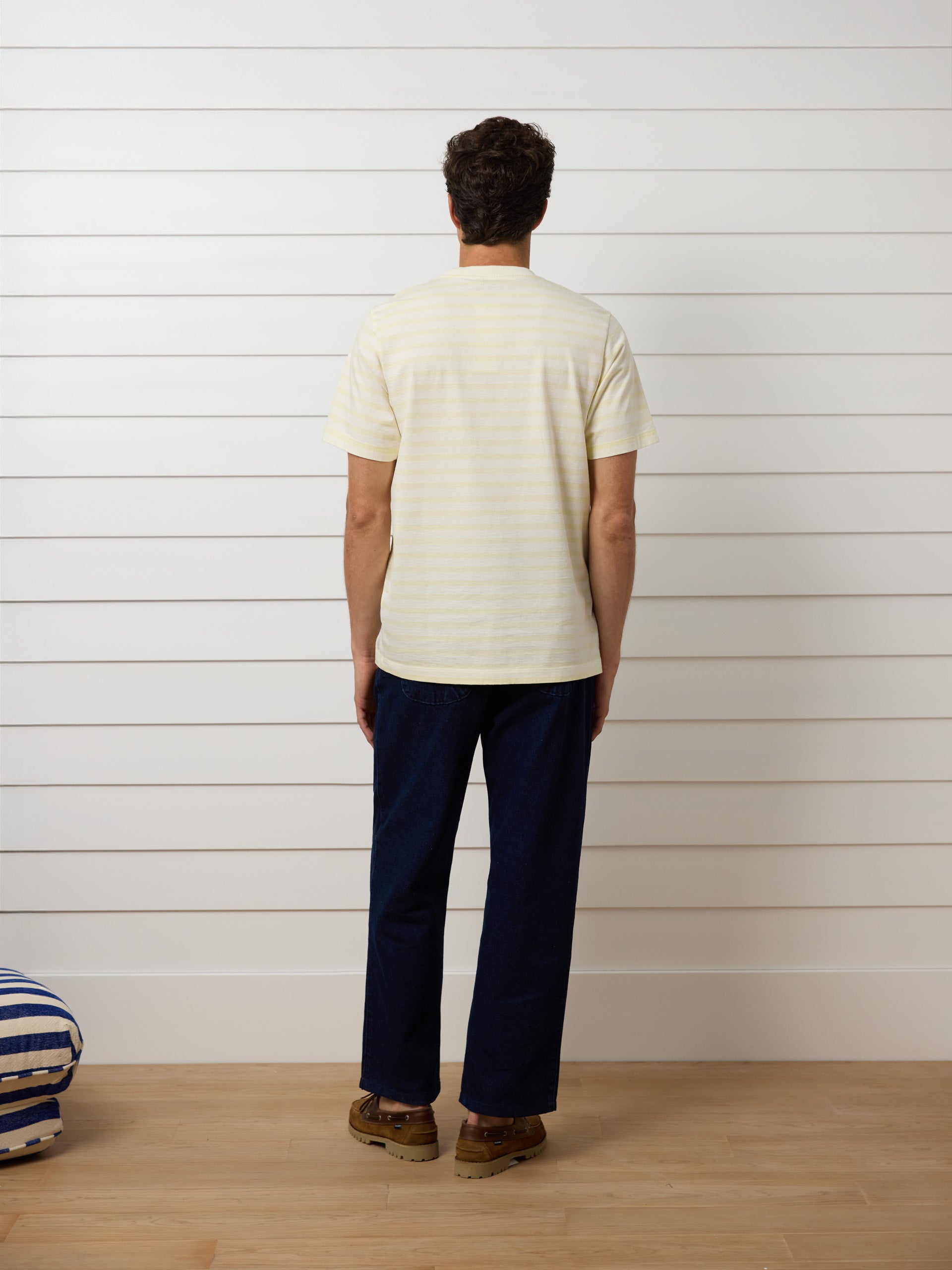 Yellow medium stripe t-shirt
