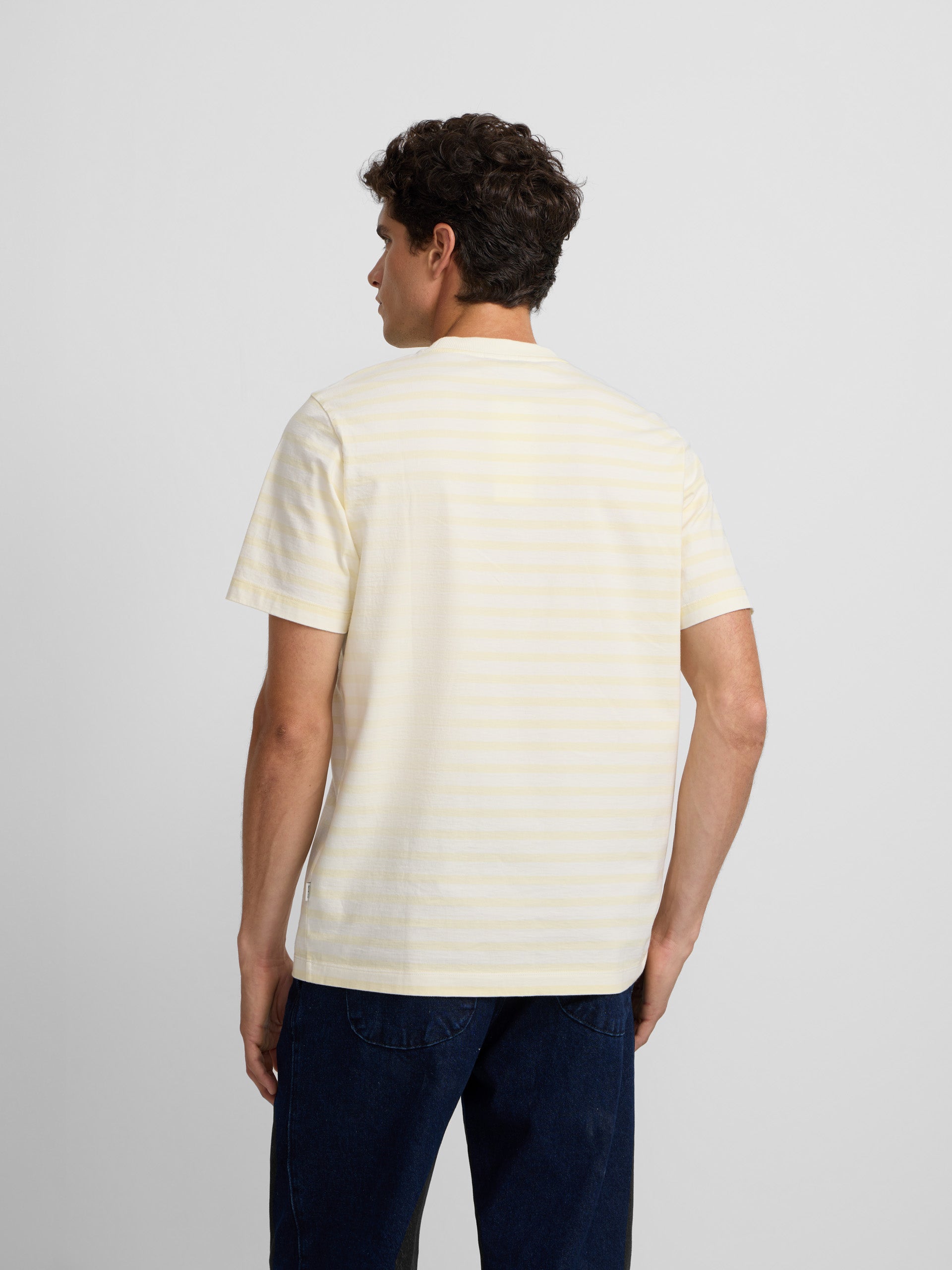 Yellow medium stripe t-shirt