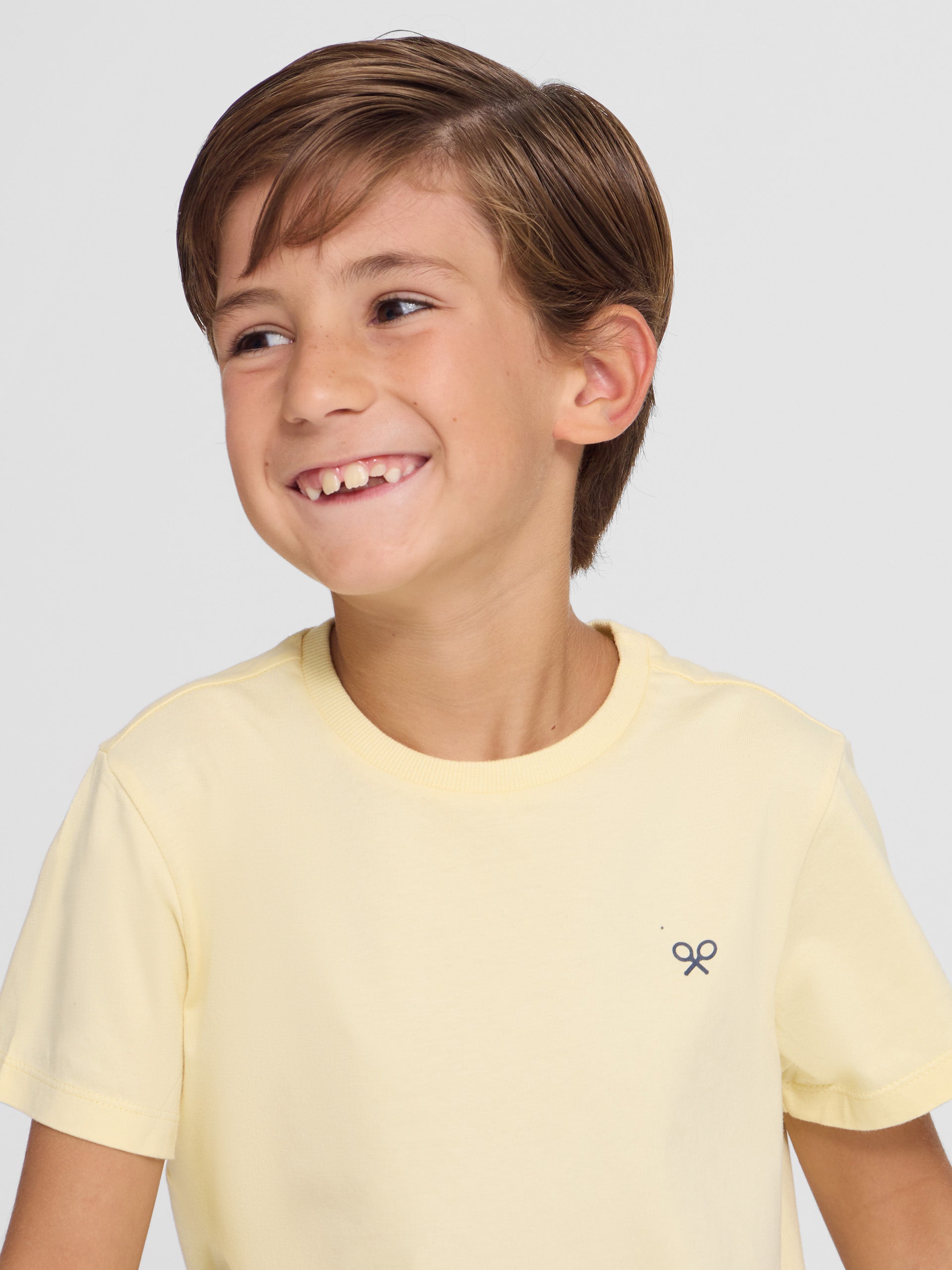 Yellow ethnic kids' t-shirt