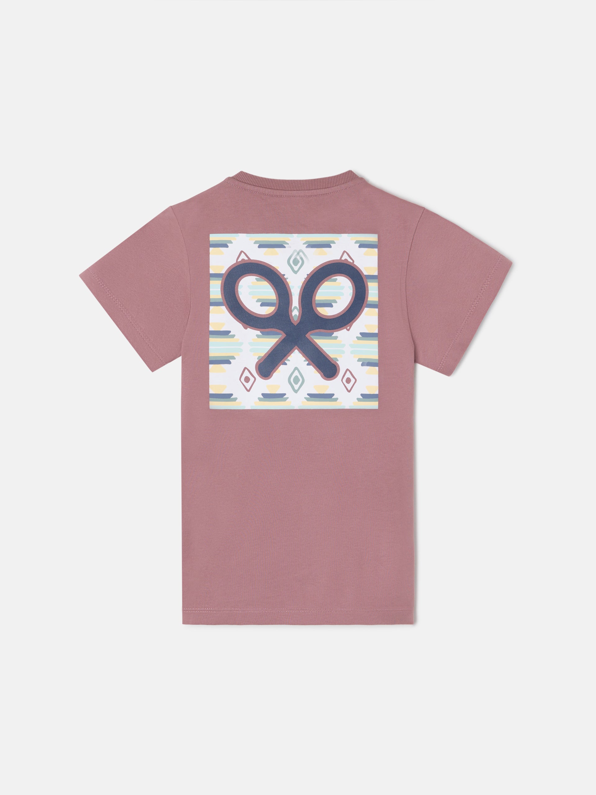 Burgundy ethnic kids' t-shirt