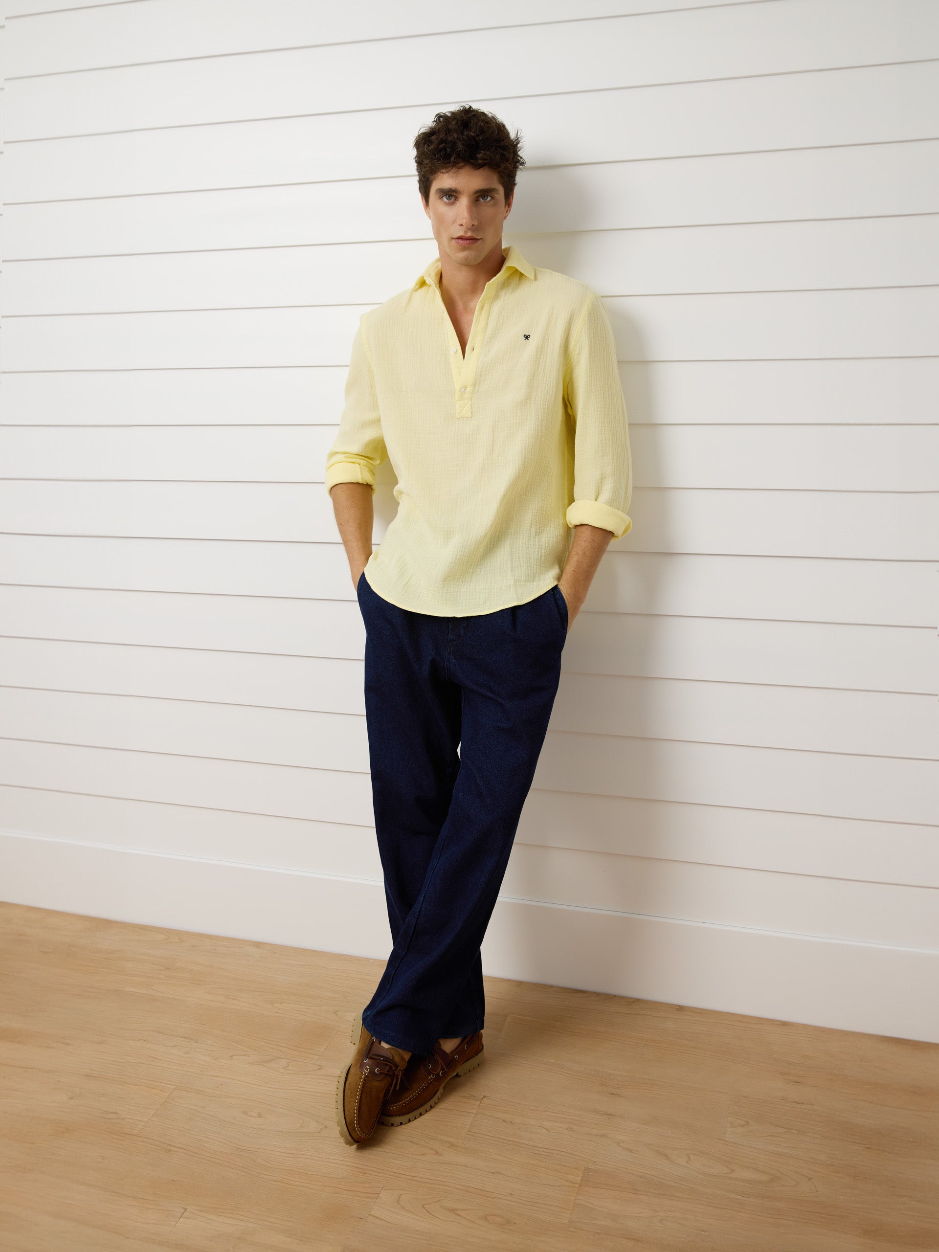 Yellow comfort mini logo t-shirt