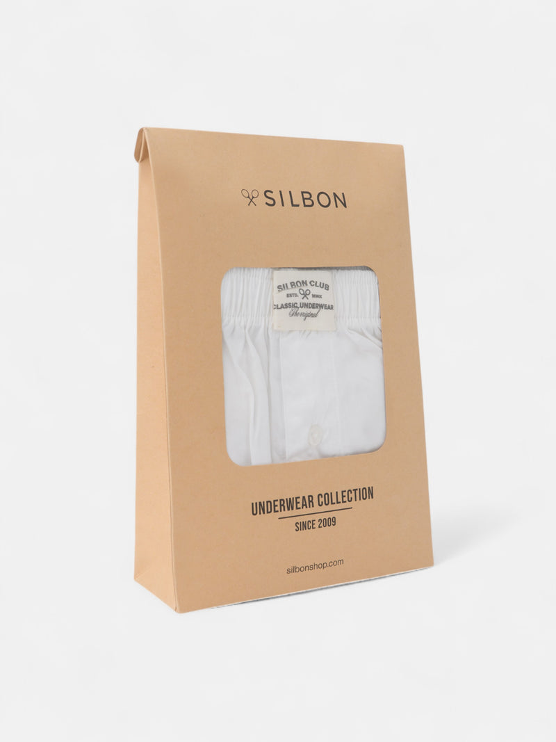 Calzoncillo liso minilogo blanco