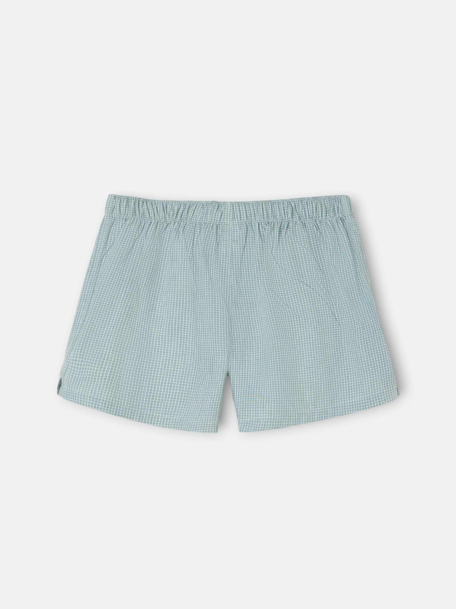 Sous-vêtements à carreaux verts